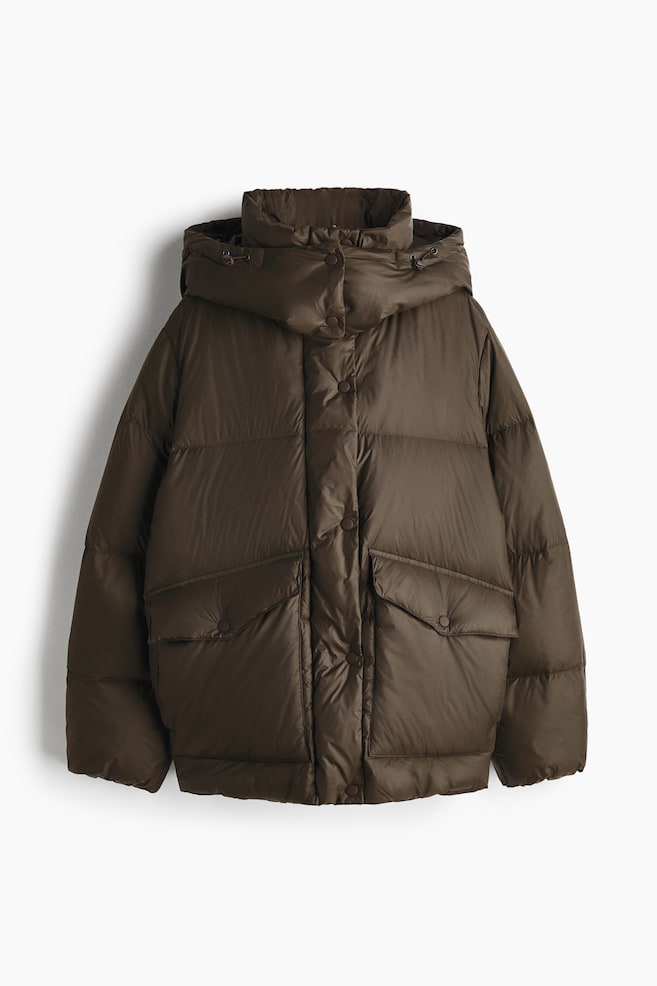 Doudoune en duvet - Marron foncé - 1