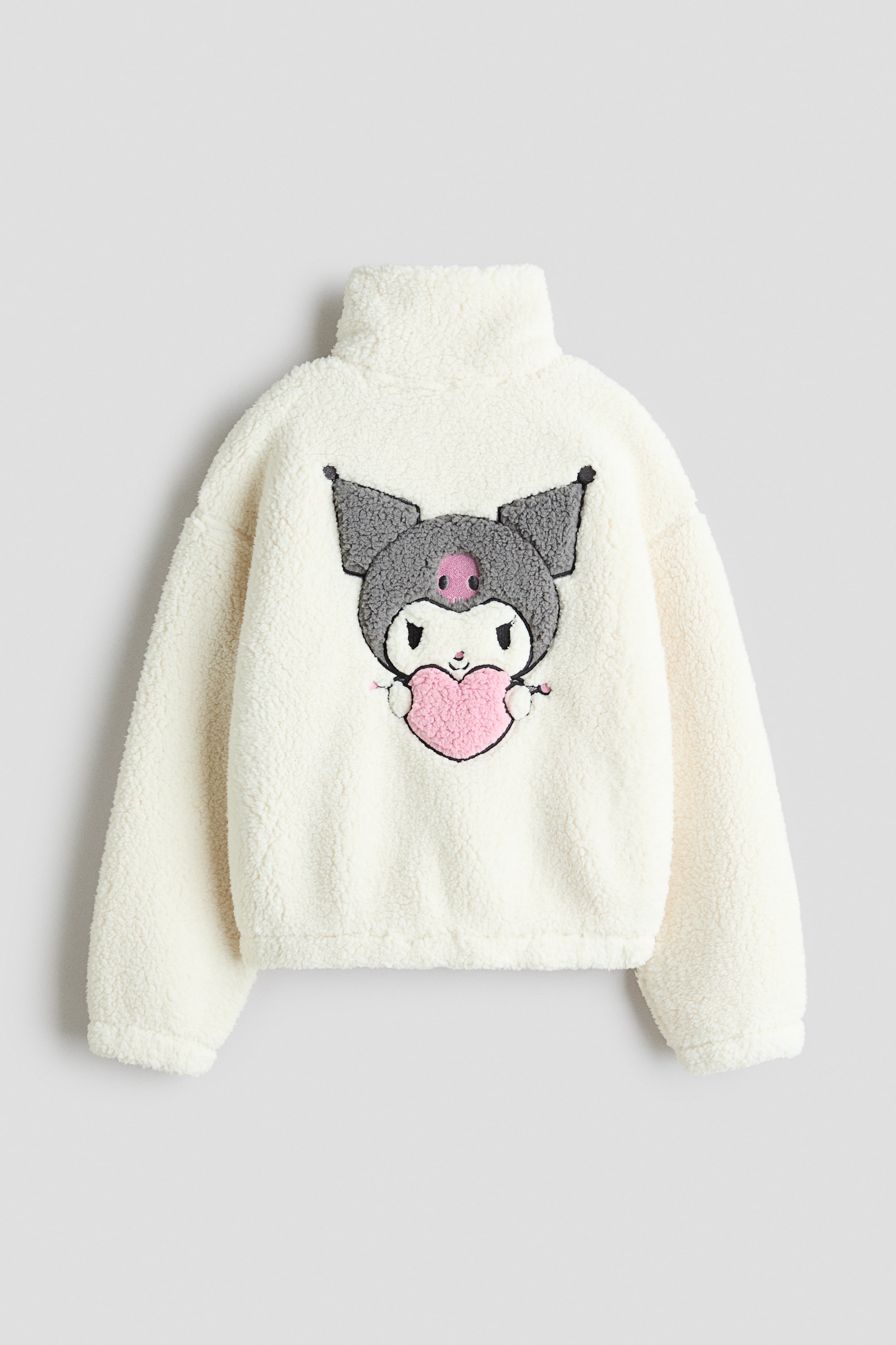 Ampliar la imagen: Chamarra en tejido peluche con diseño - Blanco/Kuromi - Kids | H&M MX 2