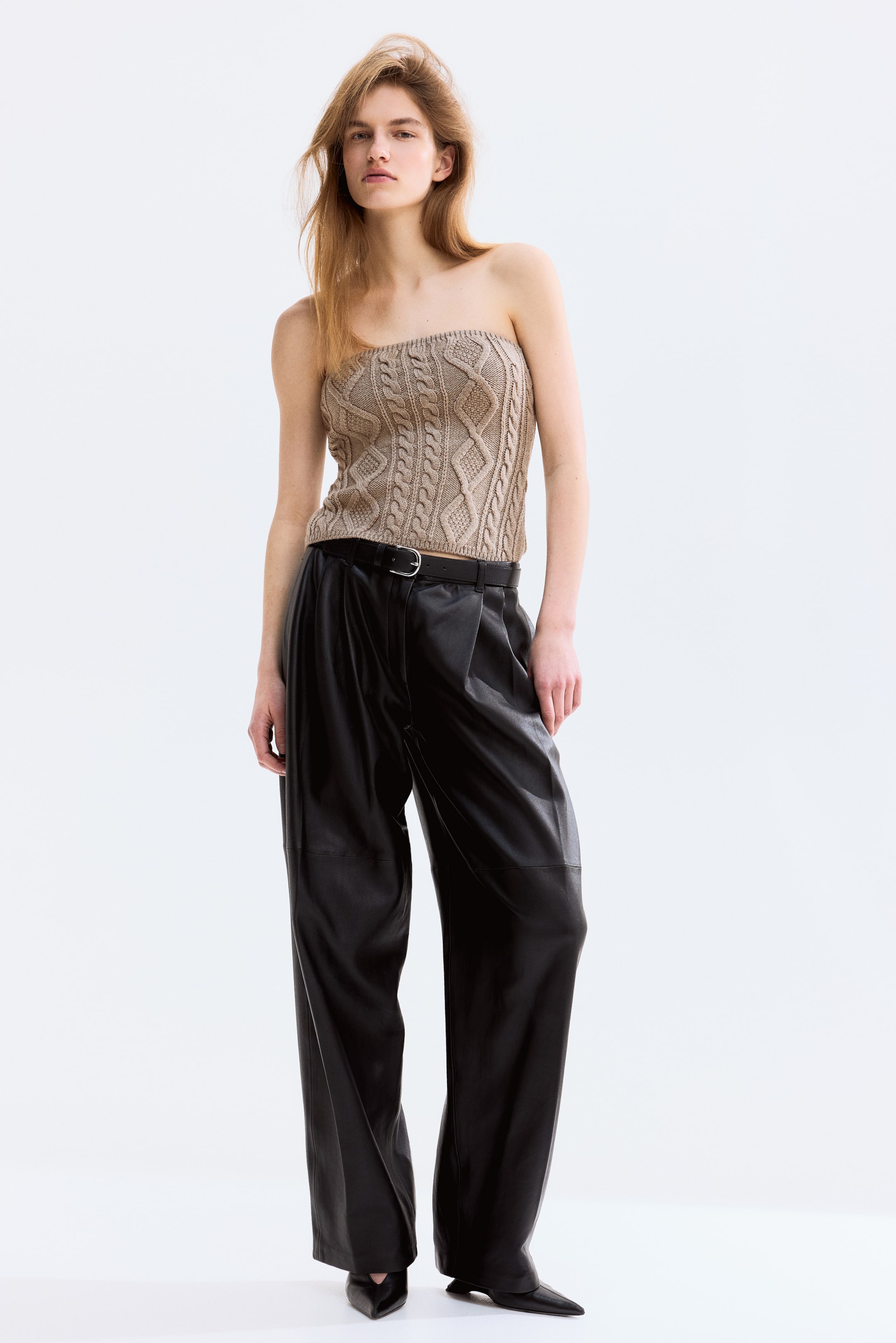 Женские топы H&M Cable-Knit Tube Top — фото 5