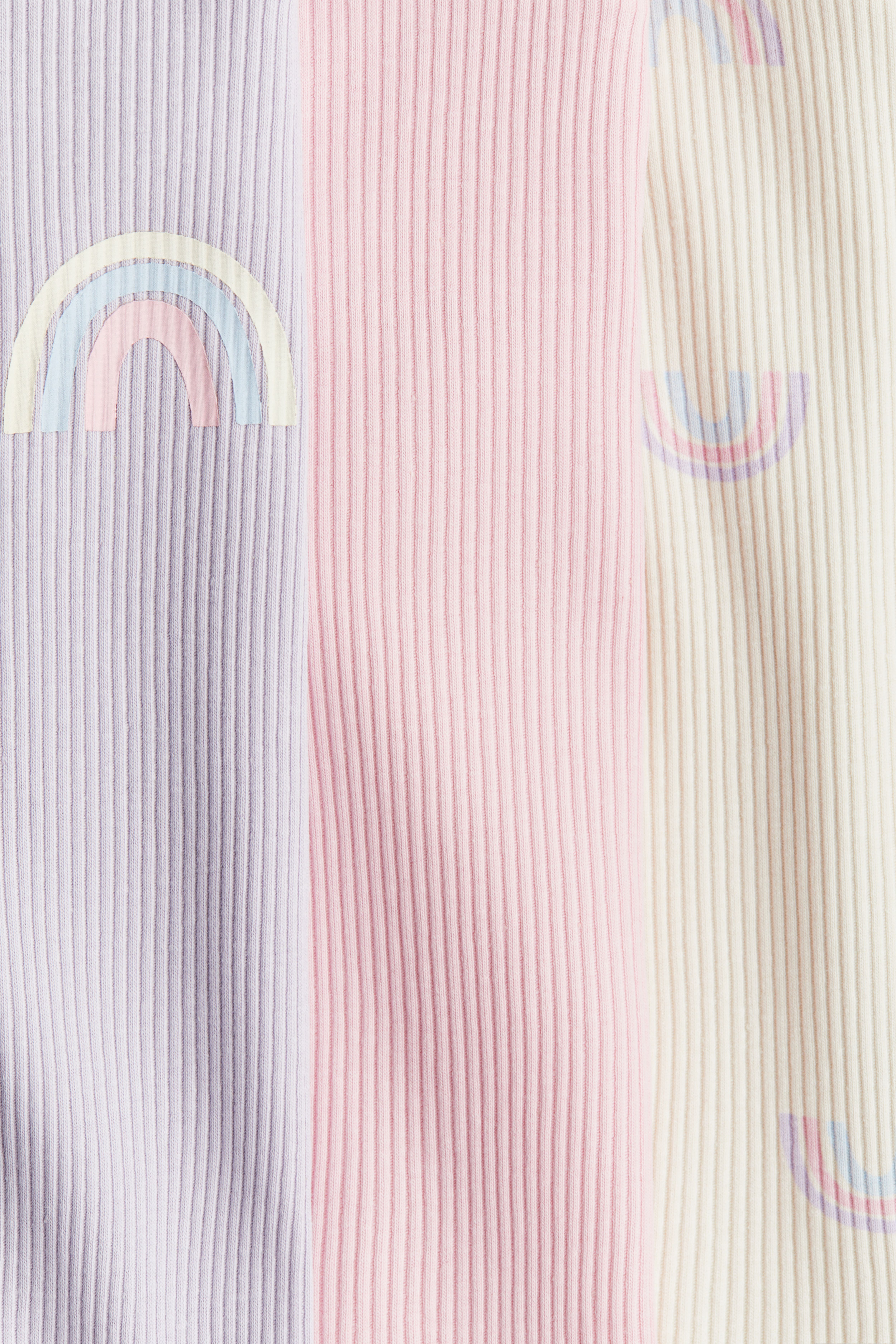 3-pack Ruffle-Trimmed Jersey Tops
