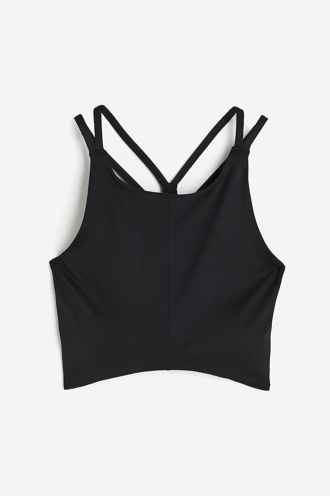 SoftMove™ Medium Support Sports bra - Black/Dark beige - 2