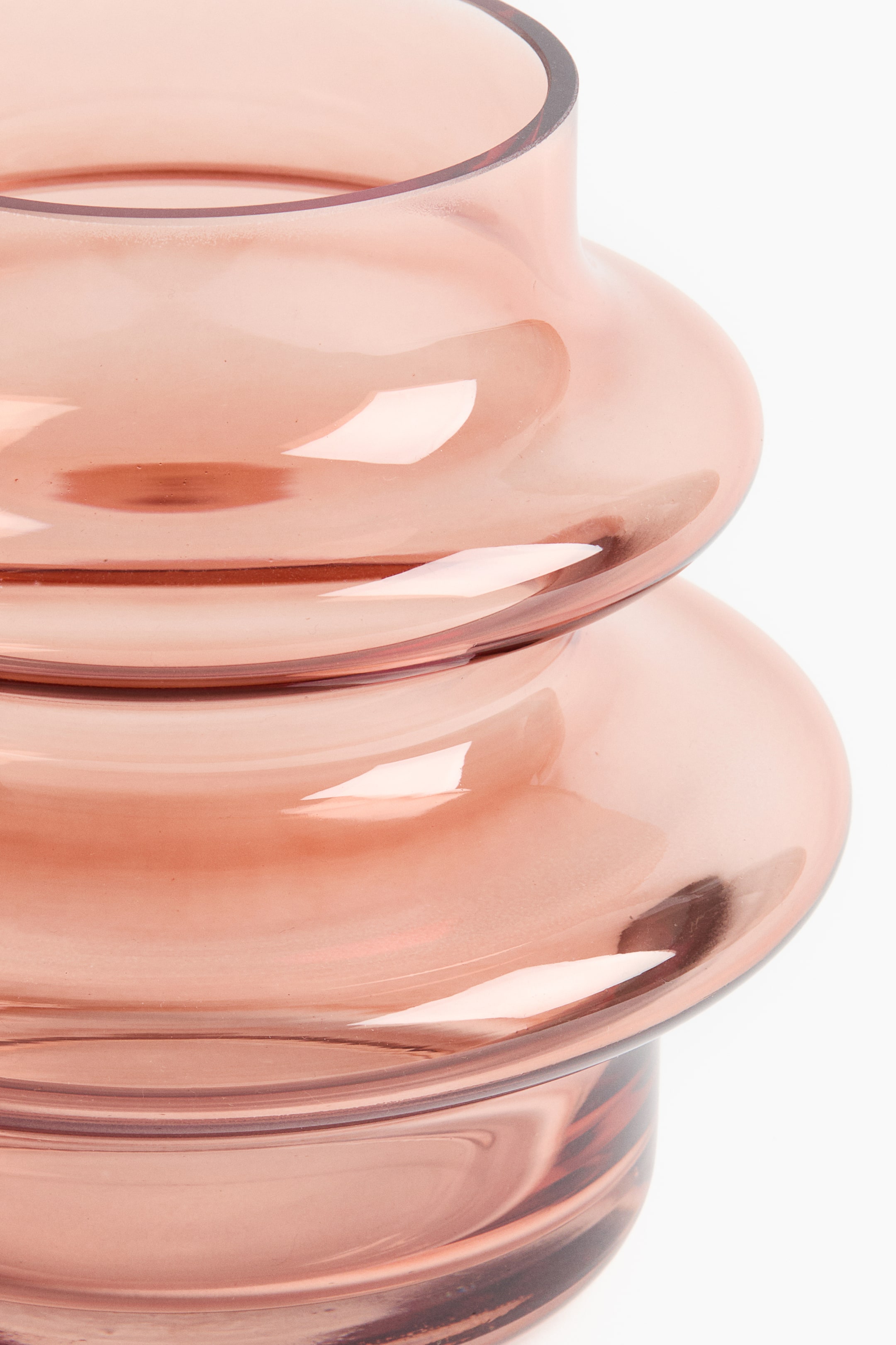 View larger image: Small Tiered Glass Vase - Pink | H&M CA 3