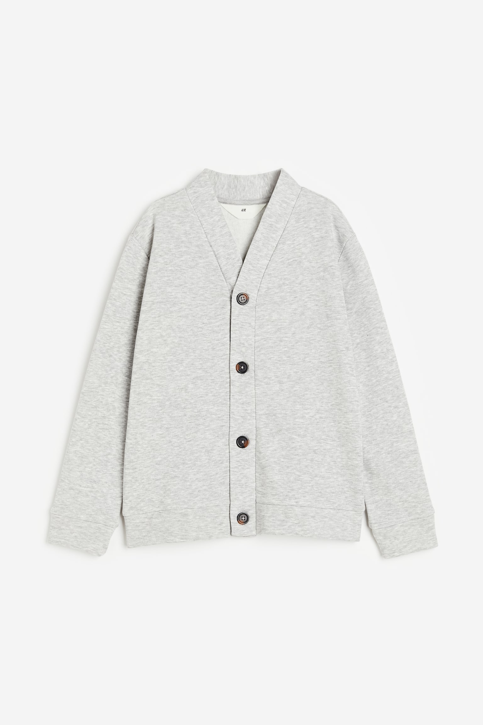 Cardigan - Light grey marl - 1