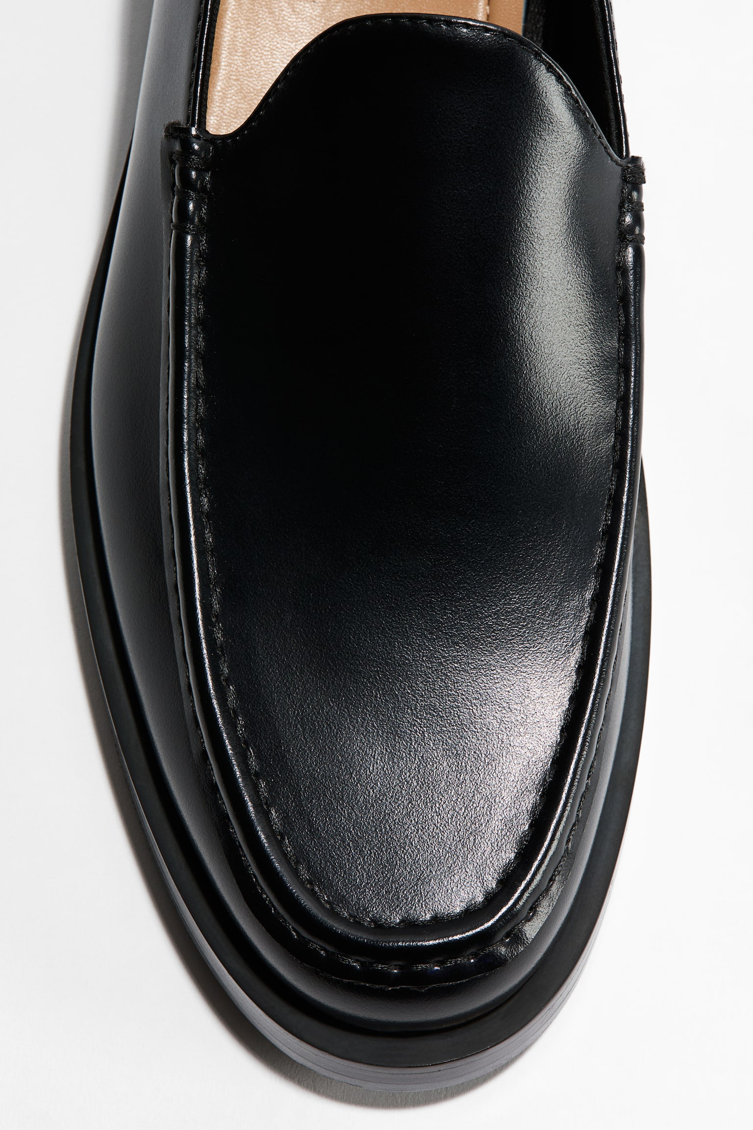 Moccasin-seam loafers - Black - 3