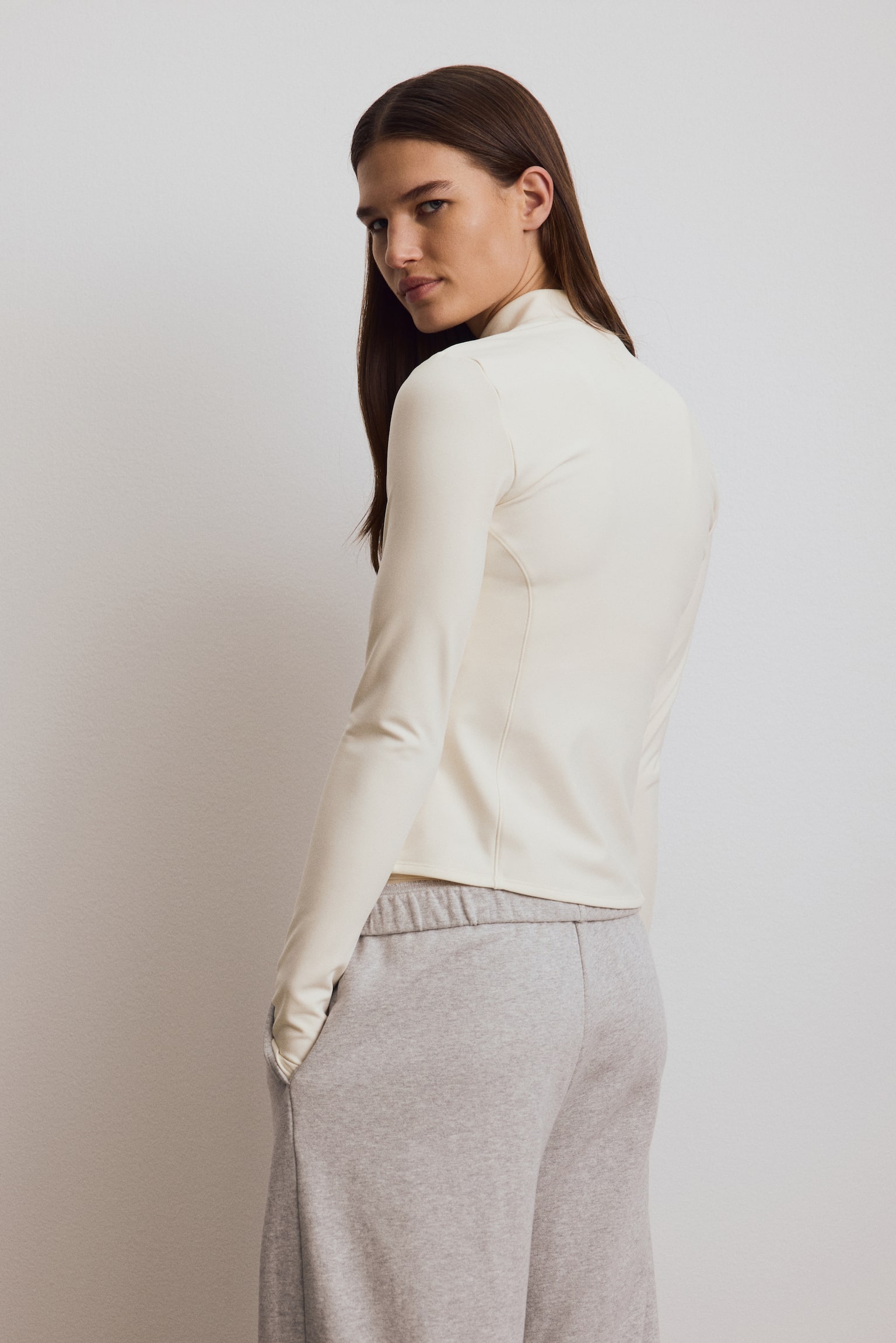 Fleece sportvest met SoftMove™ - Ivoorwit/Chocolade-pruimenpaars/Warmbruin/Zwart - 7