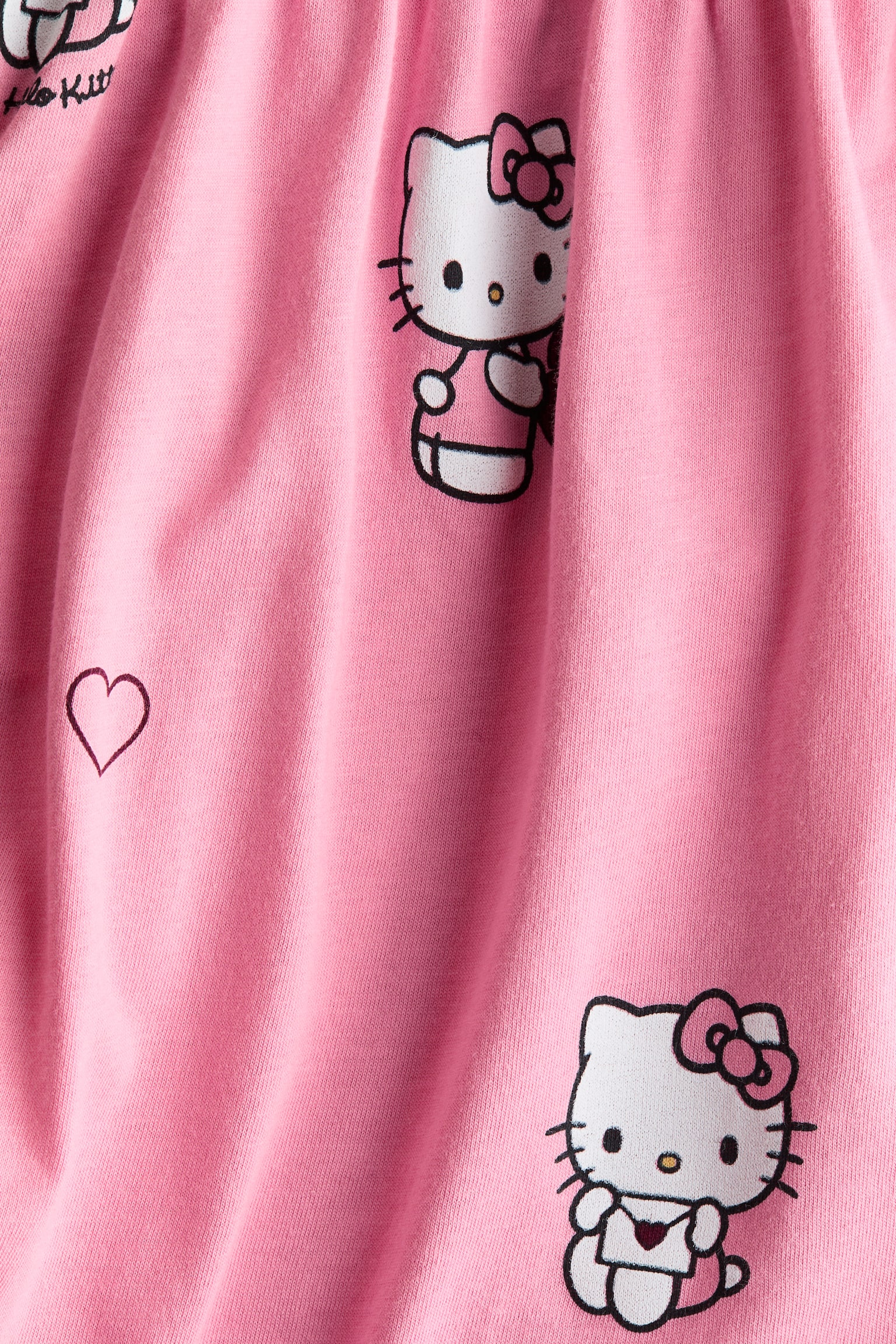 Трикотажна сукня з принтом - Світло-рожевий/Hello Kitty/Світло-жовтий/Squishmallows - 2