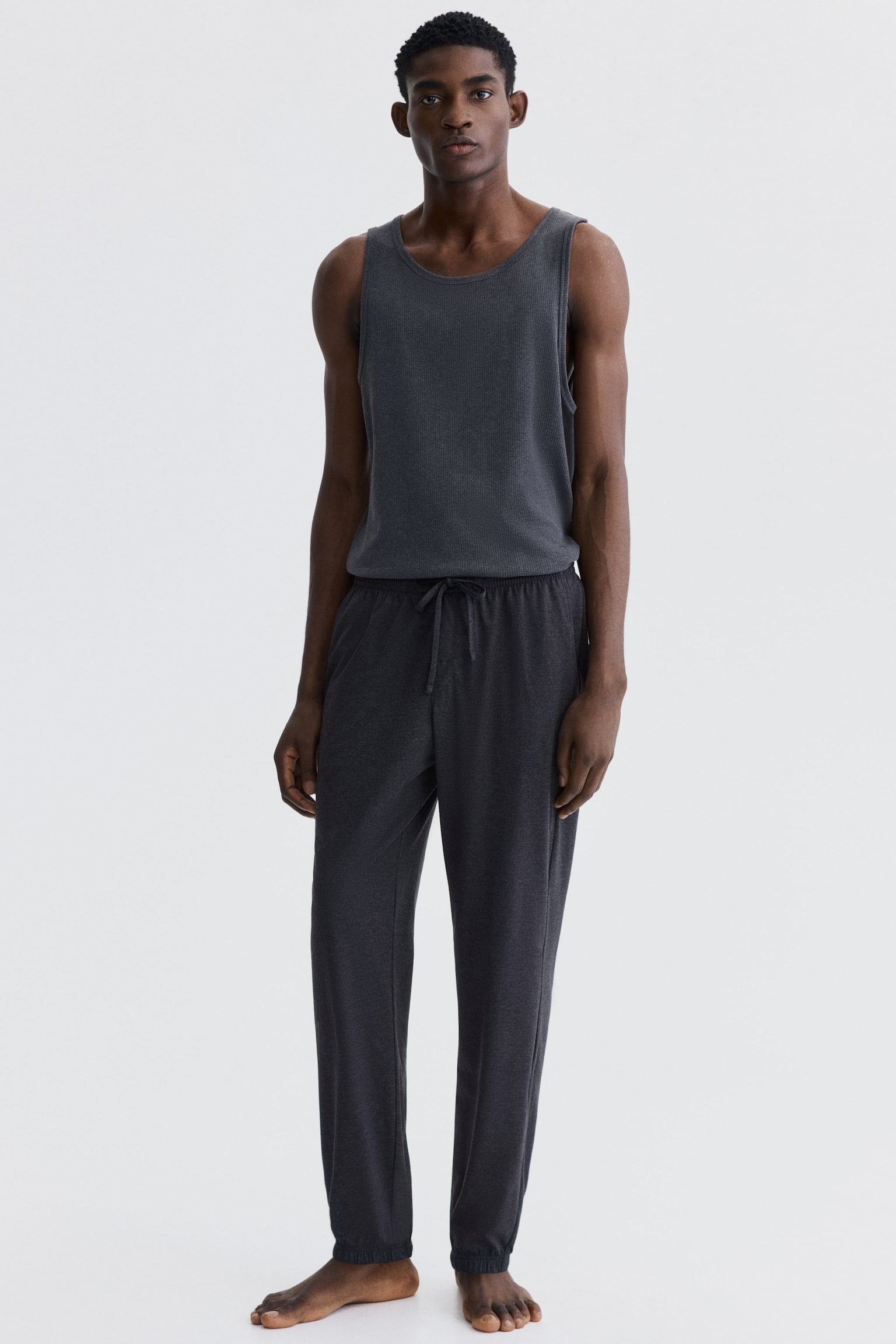 2-pack Regular Fit Sweatpants - Dark grey/Navy blue/Grey marl/Grey marl/Khaki green - 1