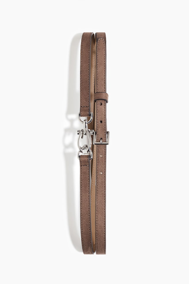 Cinturón doble - Beige/Plateado/Negro/Dorado - 1