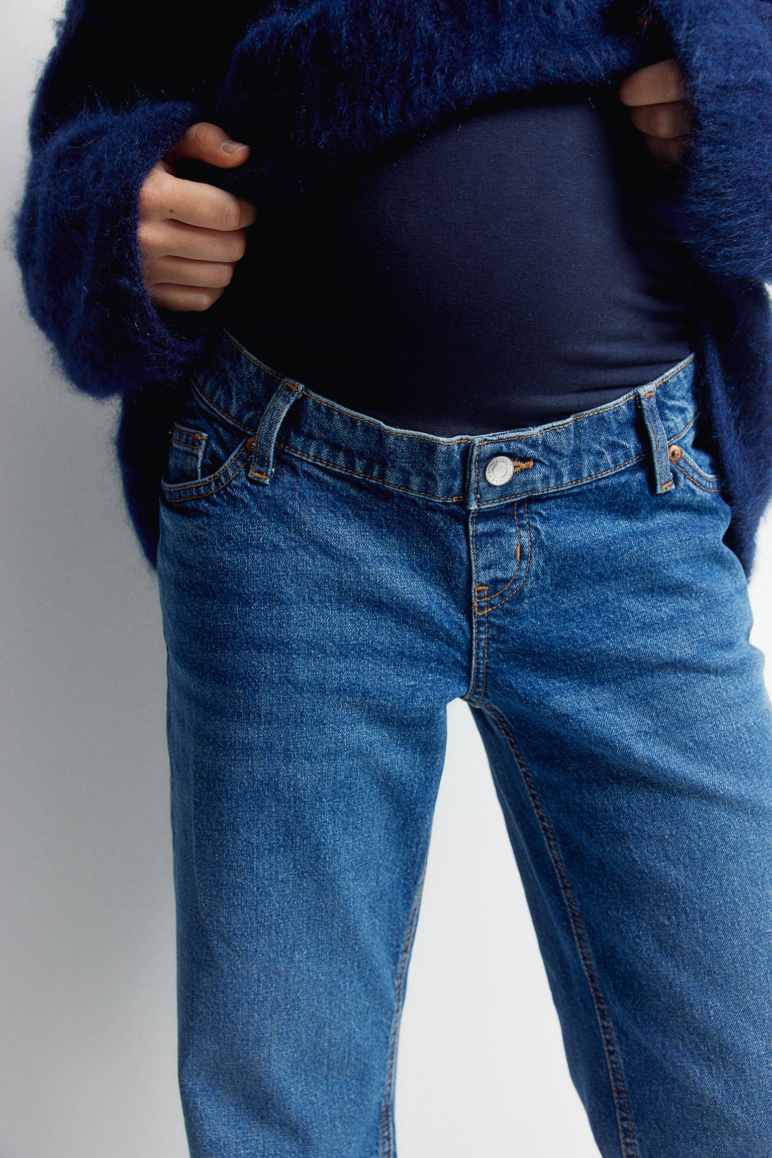 MAMA Straight jeans - Denimblå/Ljus denimblå - 5