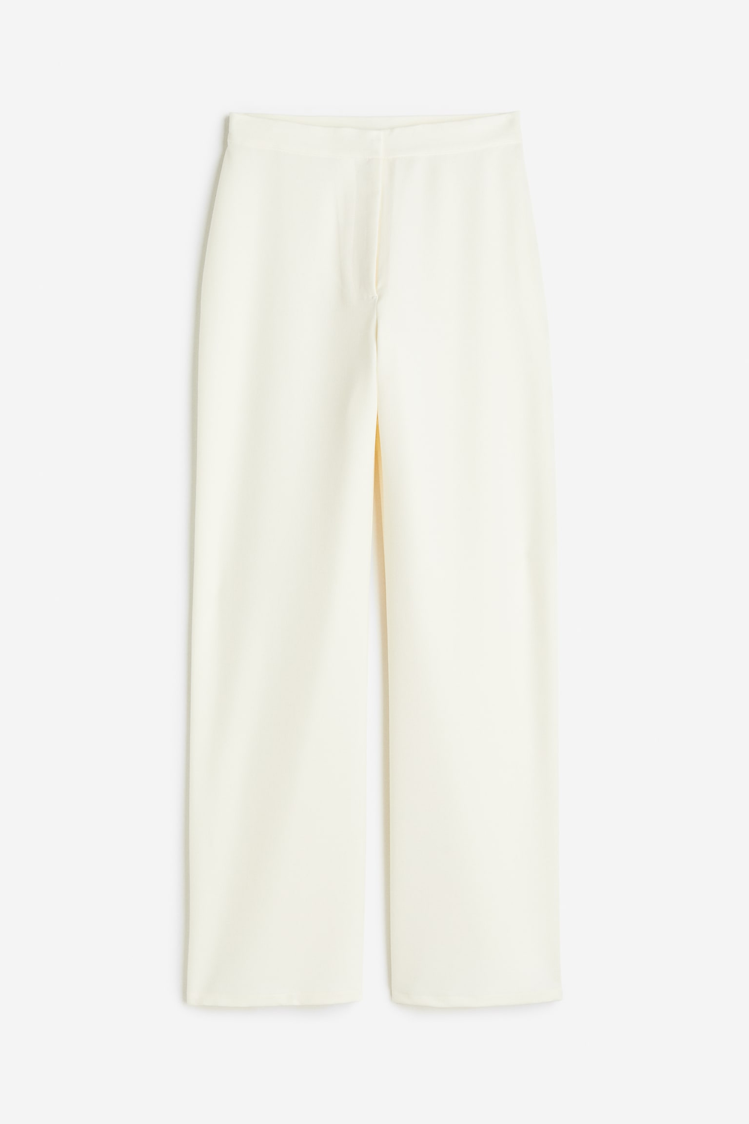 High-waisted tailored trousers - Cream