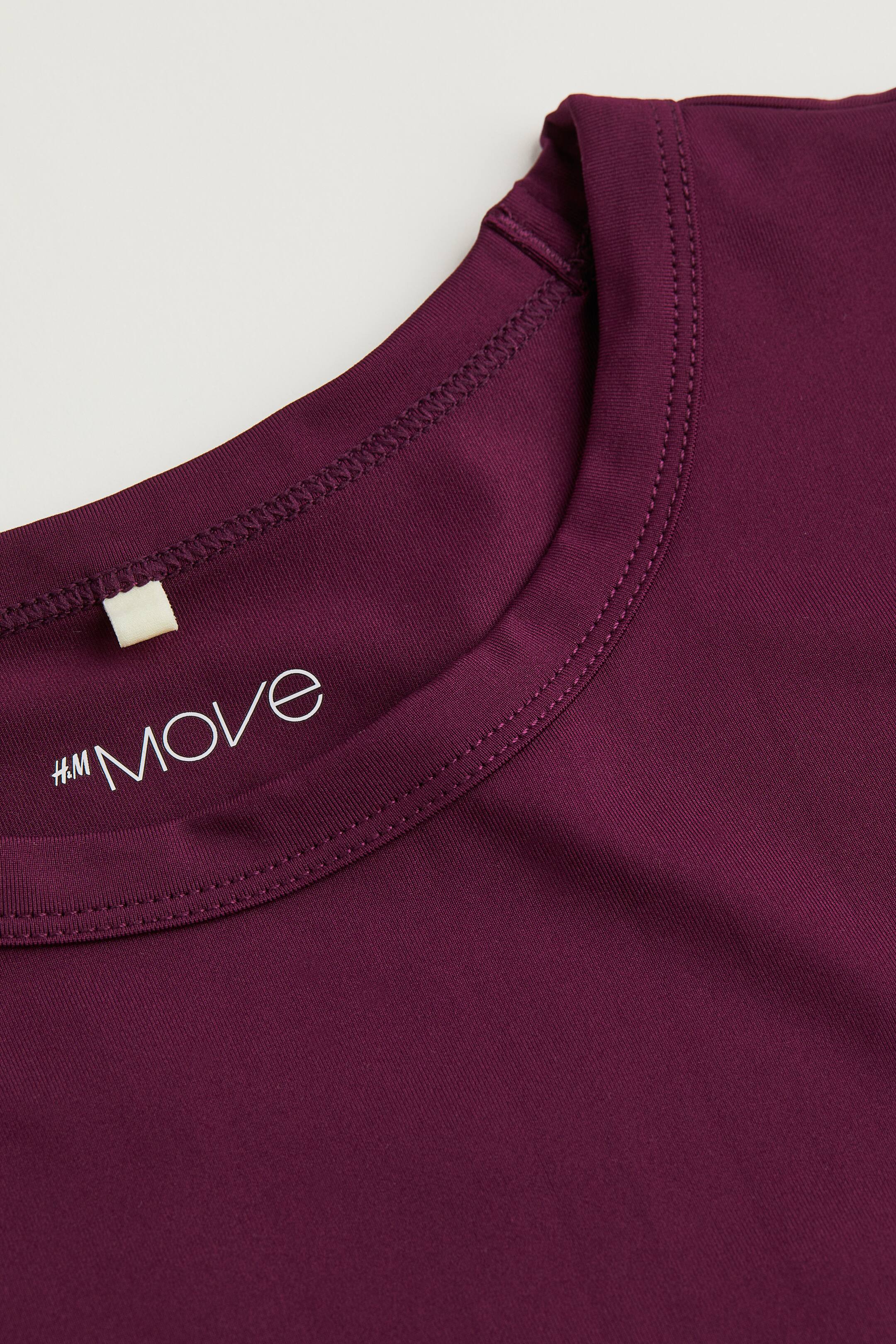 拡大画像を表示: クロップドスポーツトップス - プラム - レディース | H&M JP 2