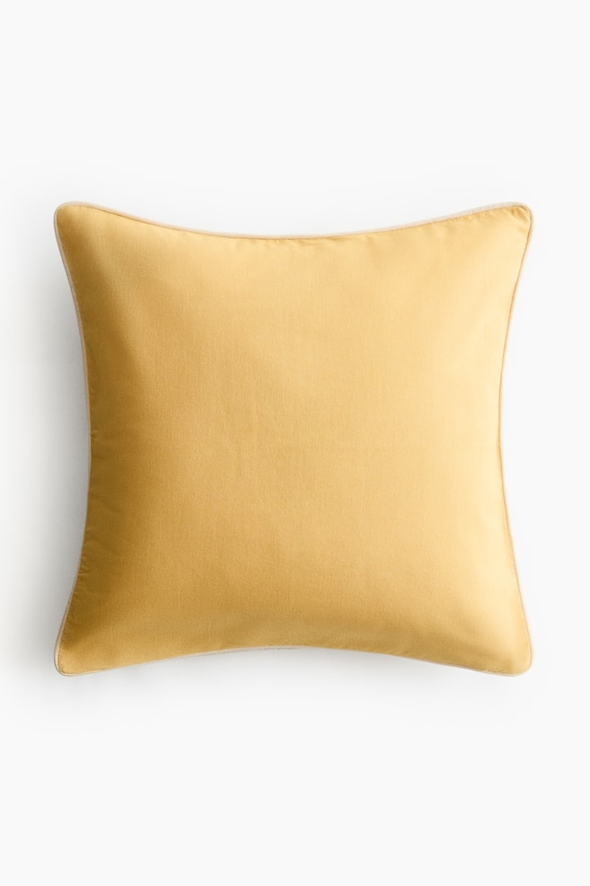 Canvas cushion cover - Yellow/Pink/Blue/Light beige - 1