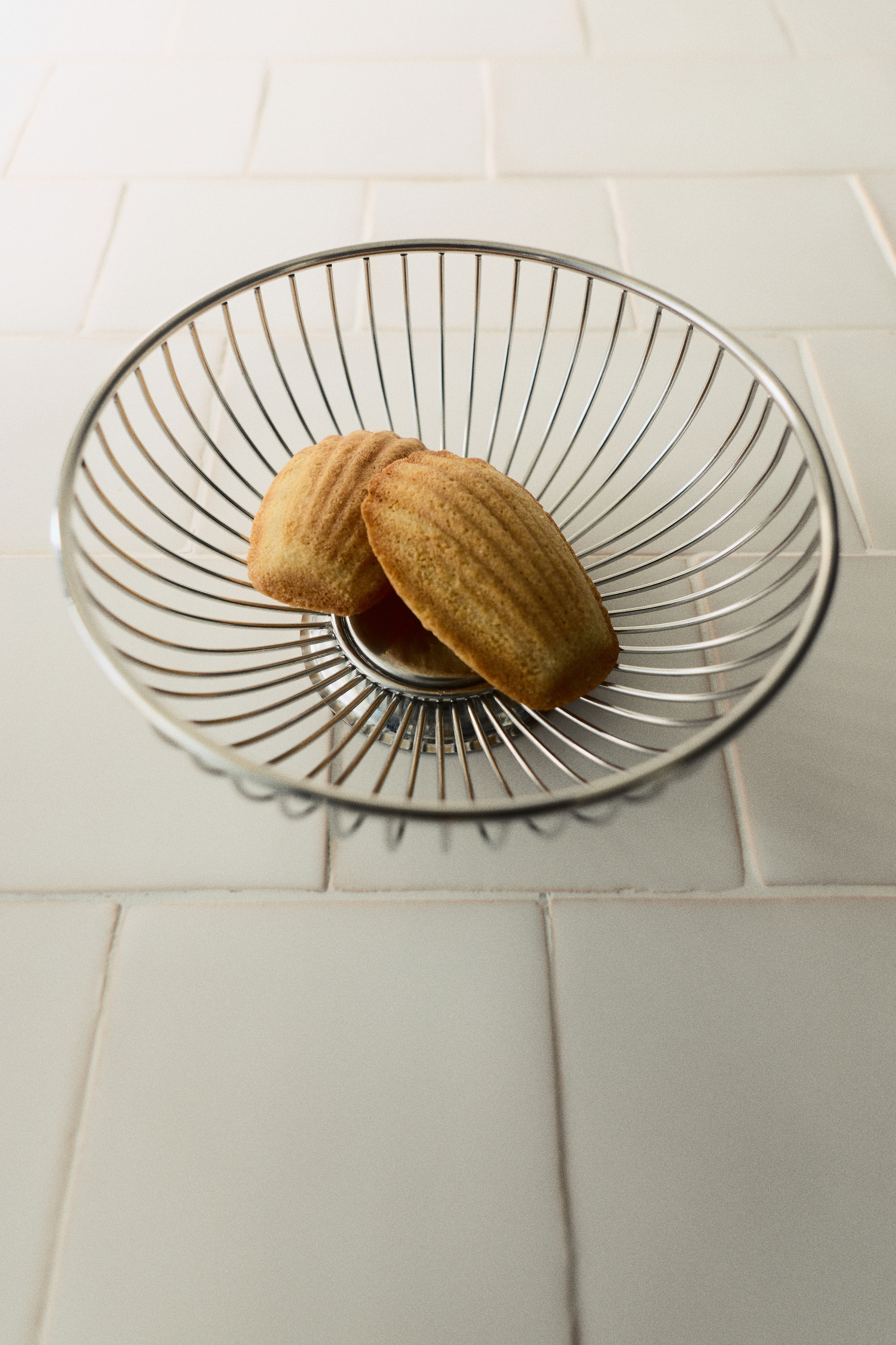 Piccolo cestino per il pane in acciaio inox - Argentato