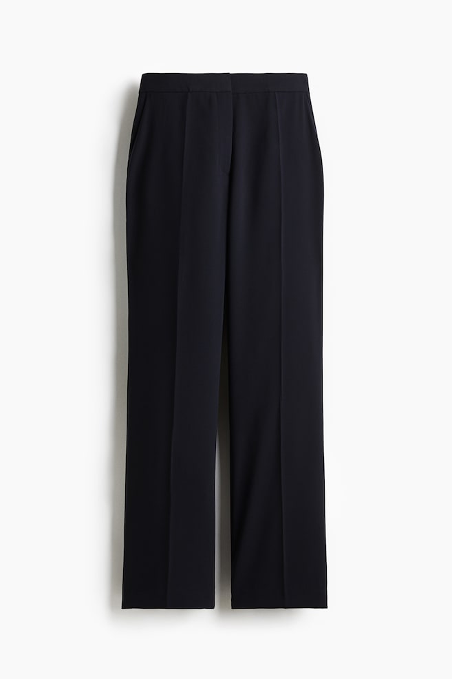 Straight crease-leg trousers - Navy blue/Dark green/Brown/Black/Beige/Dark brown/Dark beige - 1