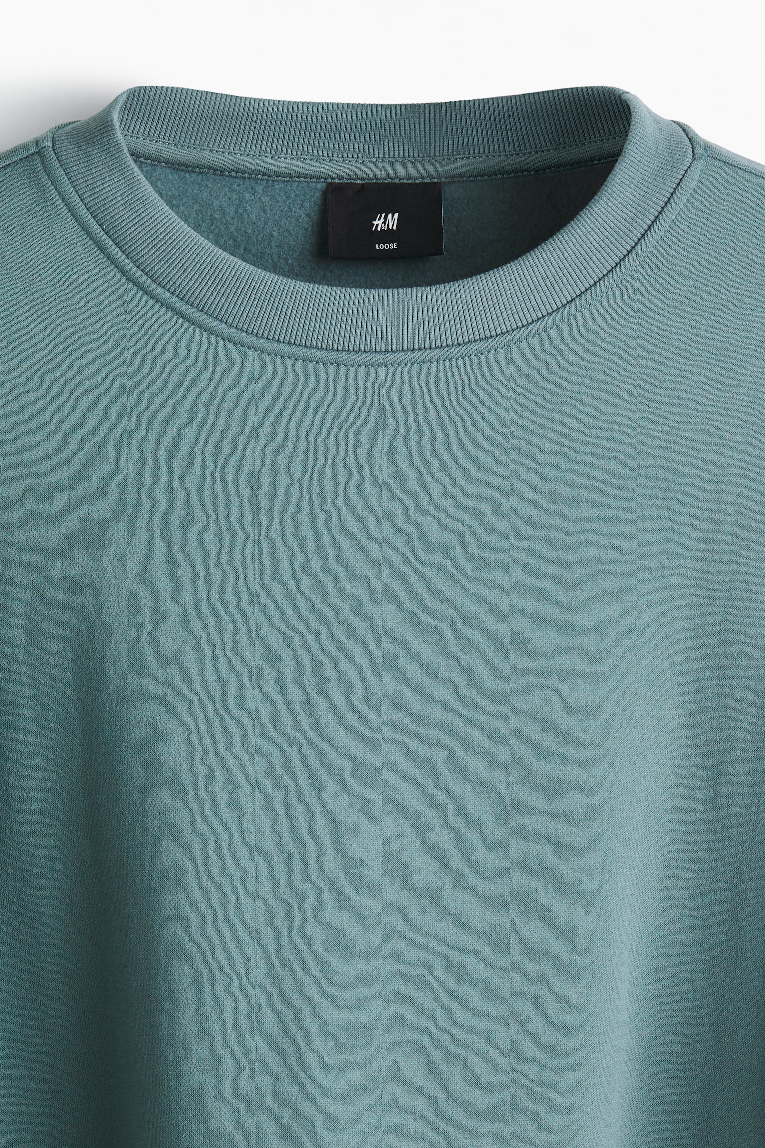 ルーズフィット スウェットシャツ - ティール/ブラック/ダークグレー/ホワイト/グレーメランジ/ダークブルー/ピンク/プラム/ライトブルー/グリーン/グリーン/レッド/ブラウン - 5