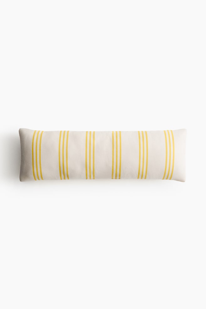 Outdoor Canvas Cushion - White/yellow striped/Cream/dark beige striped/Light beige/blue striped - 1