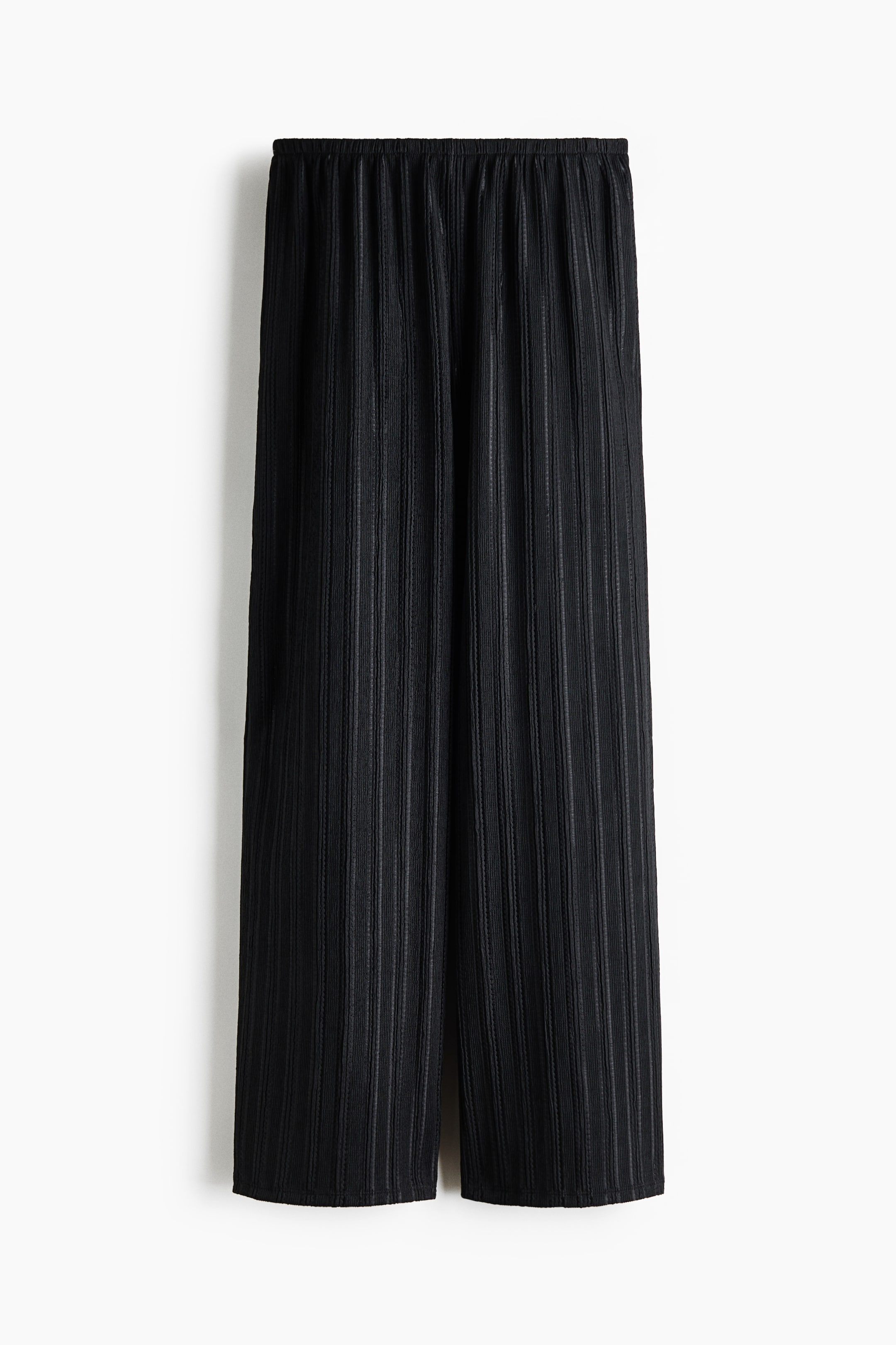 Pantalon froissé avec taille élastique