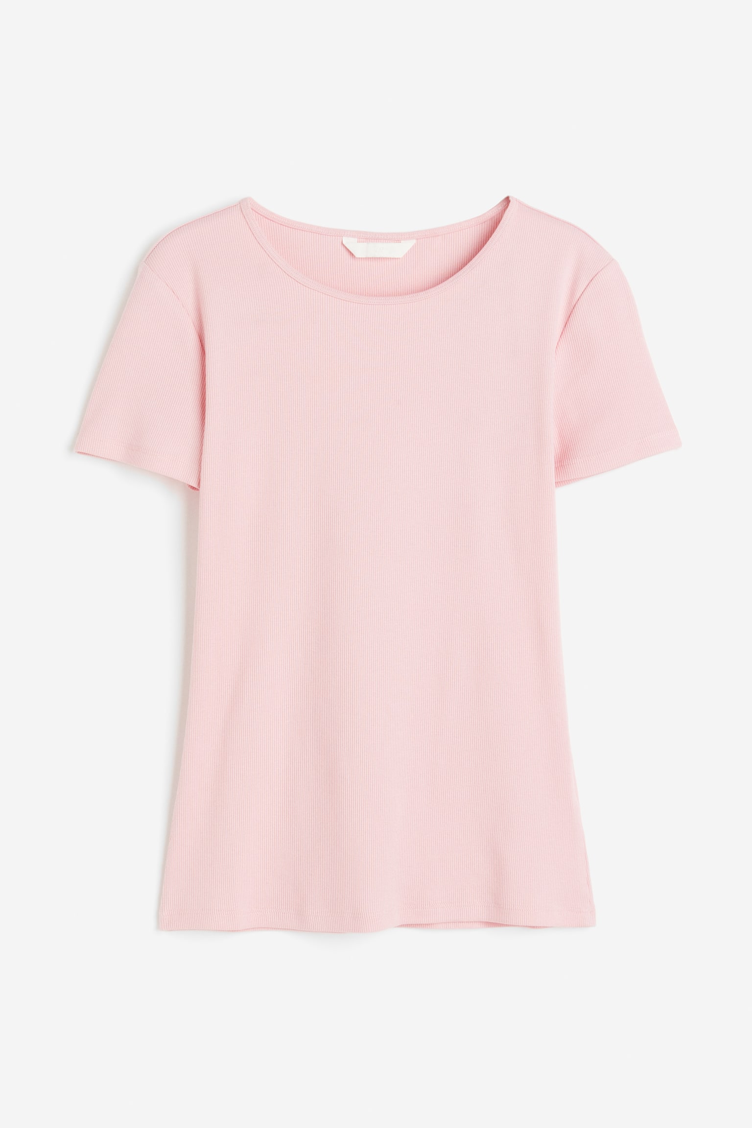 Rib Tee - Light pink/Light khaki green/Light beige/Light blue/Green - 1