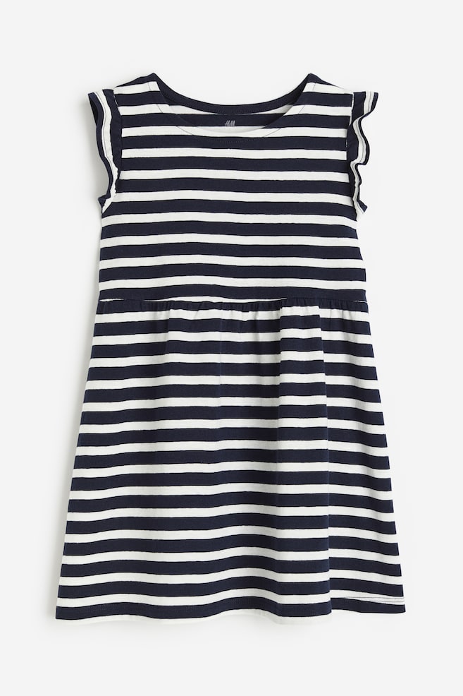 Cotton jersey dress - Navy blue/Striped/Blue/Striped/Natural white/Hearts/Light blue/Floral/dc/dc/dc/dc/dc - 1