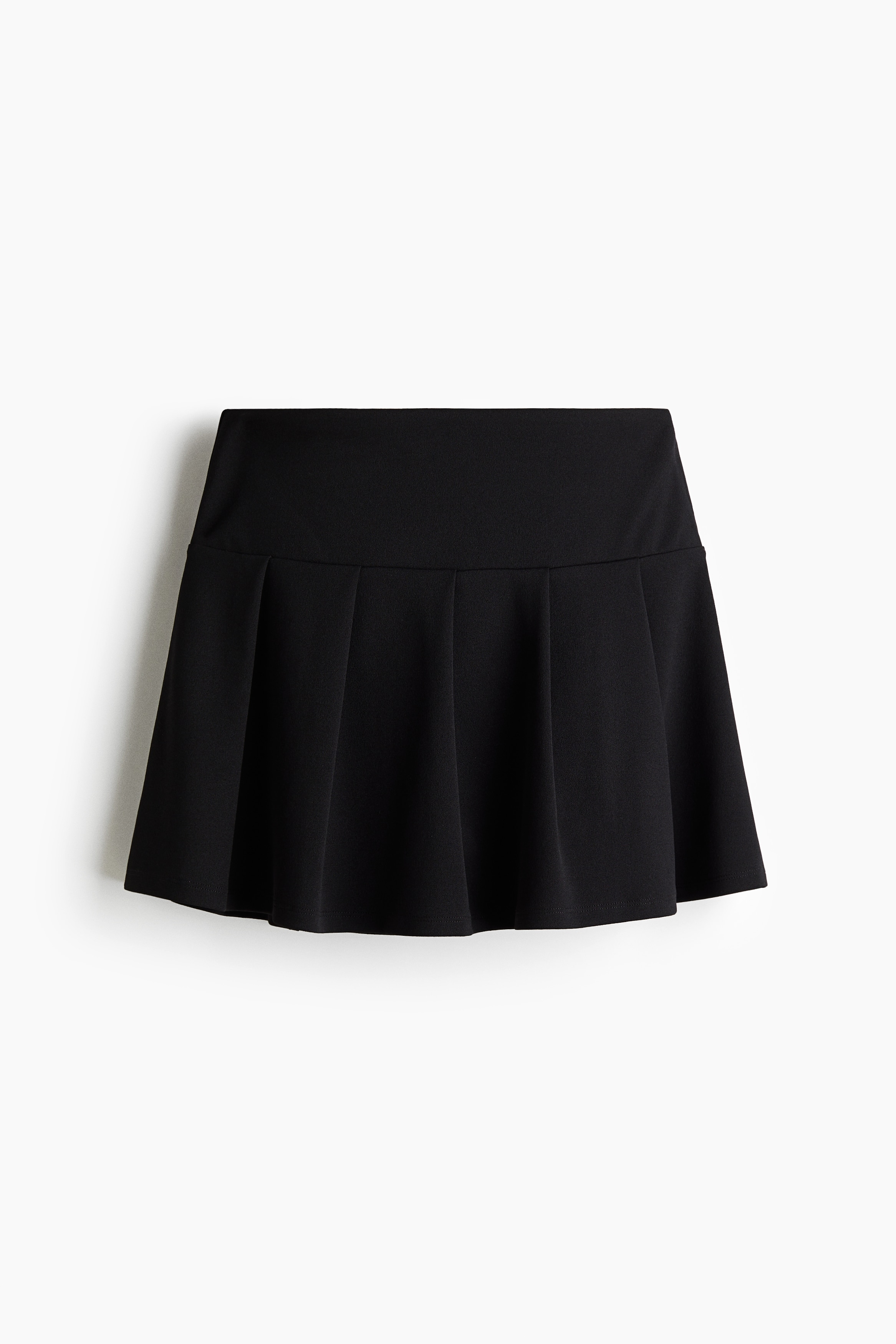 Pleated skort-Black