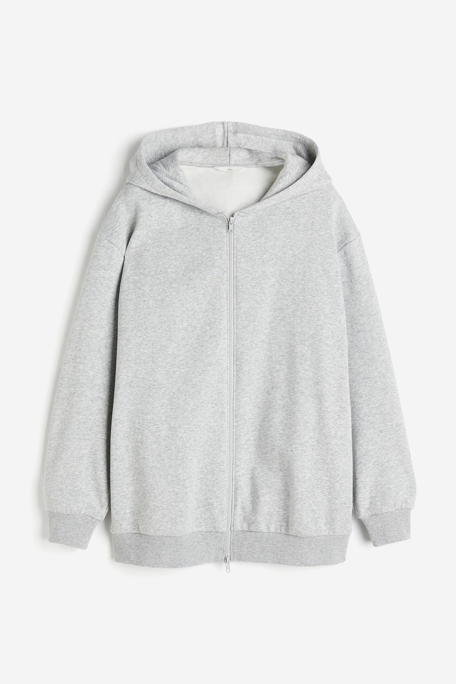 MAMA Before & After Babywearing Zip Up Hoodie - Light grey marle - 4