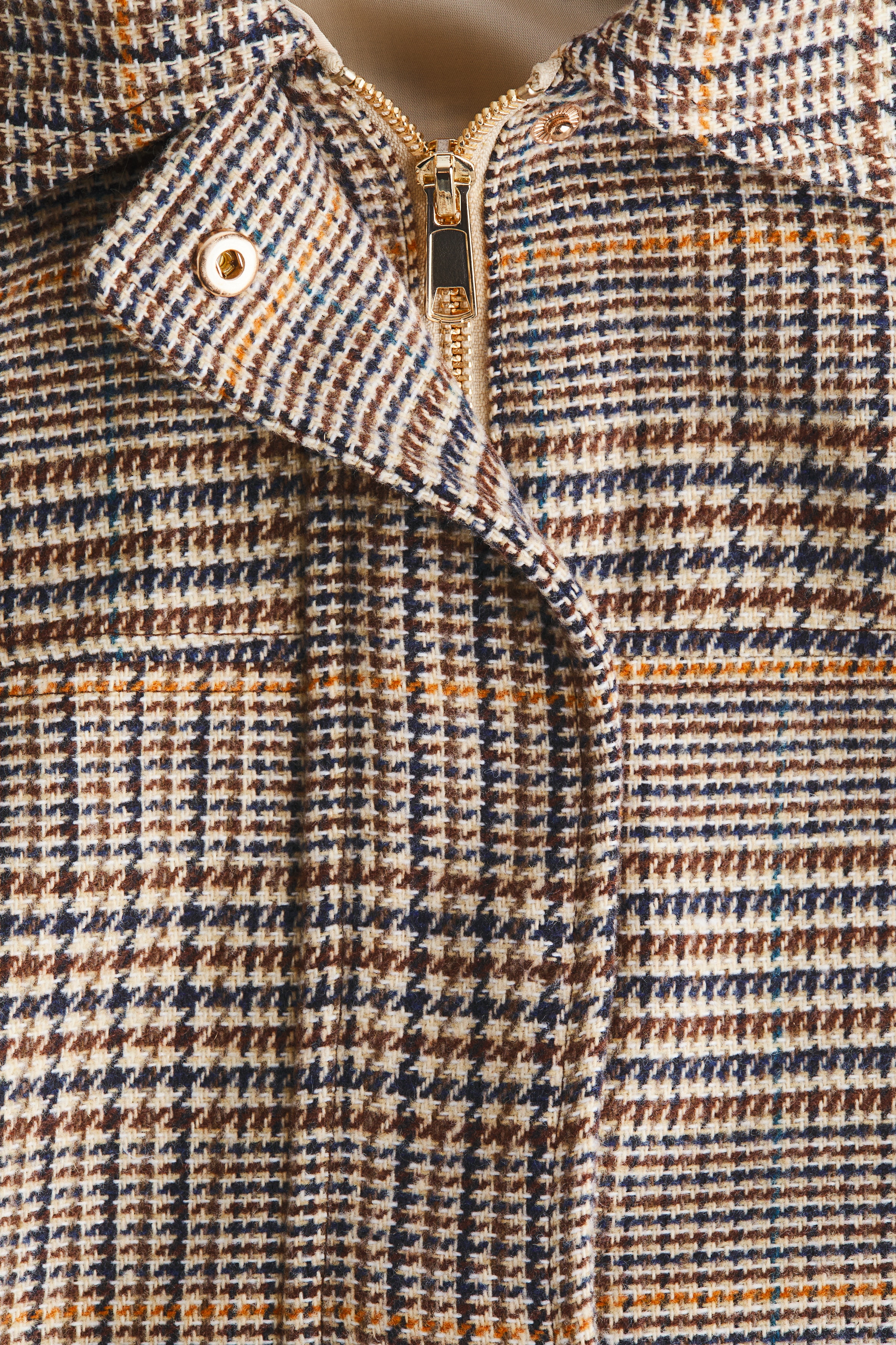 Collared bomber jacket