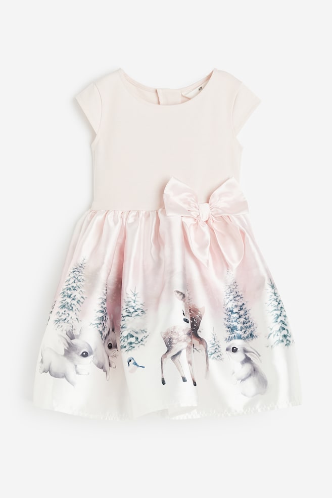 Flared-skirt dress - Light pink/Bunnies/Light purple/Floral/Light pink/Unicorns/Red/Checked/dc/dc/dc - 1