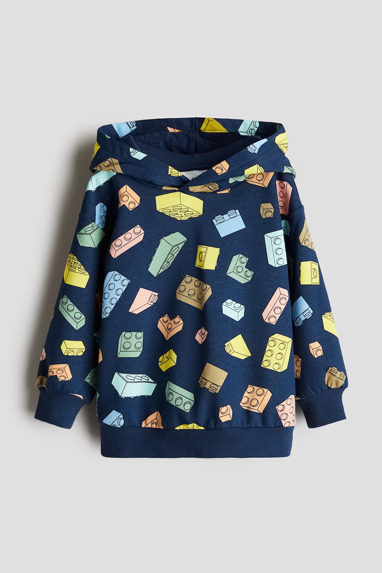 Printed hoodie Dark blue/LEGO Kids H&M IN