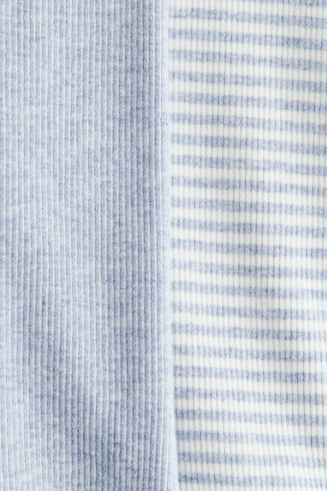 Lot de 2 leggings Room-to-grow-Bleu clair/rayures blanches - 2