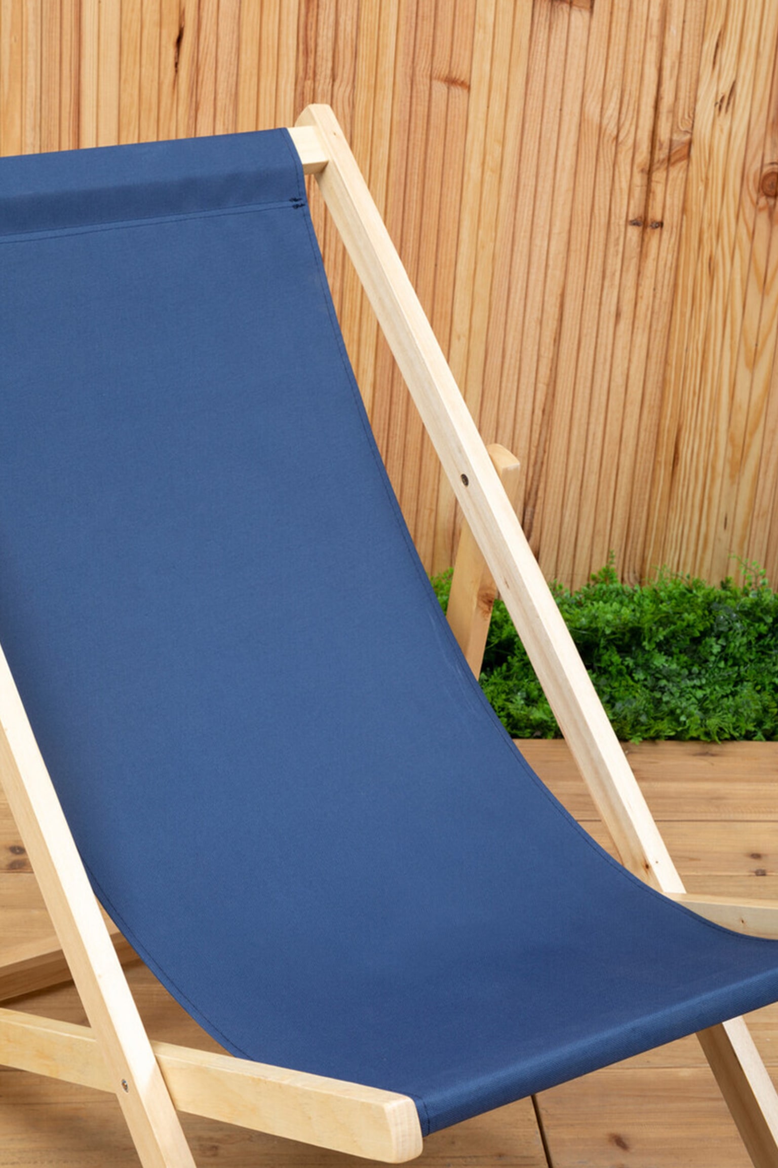 Beauport Deck Chair - Blue And Natural - 5