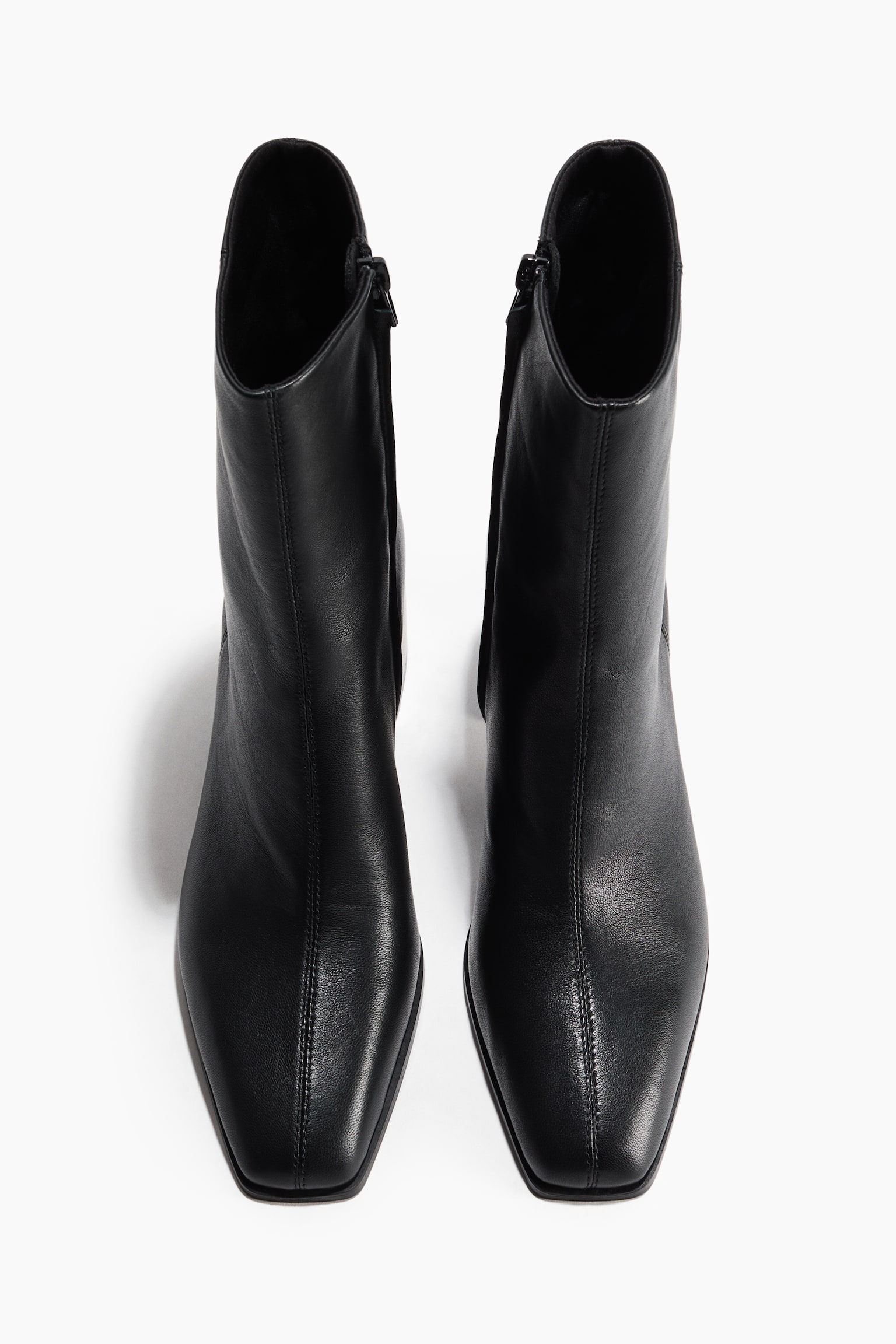 Женские ботинки H&M Leather Ankle, цвет: Чёрный — фото 4