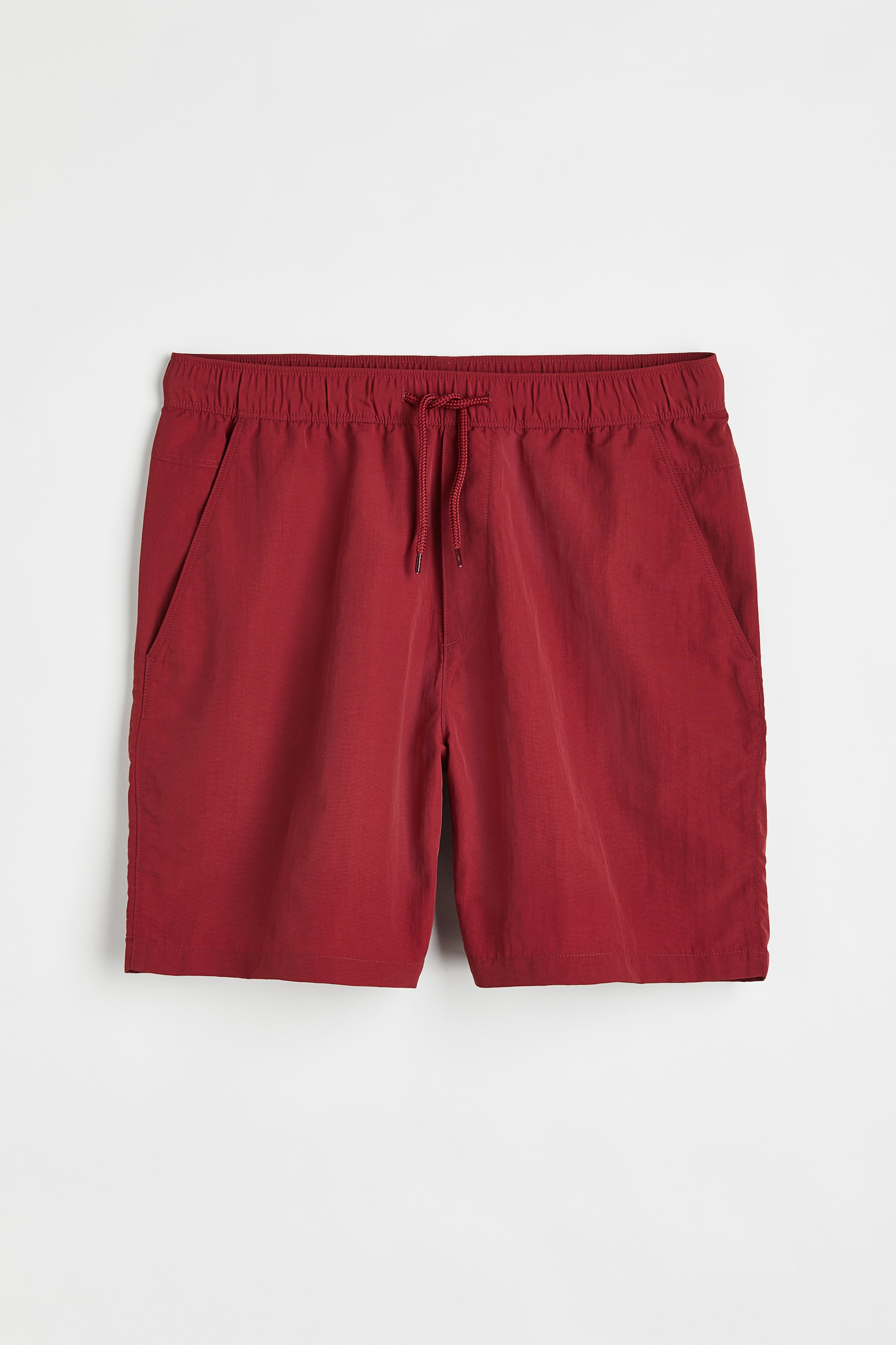 View larger image: Relaxed Fit Nylon Shorts - Red - Men | H&M PH 1
