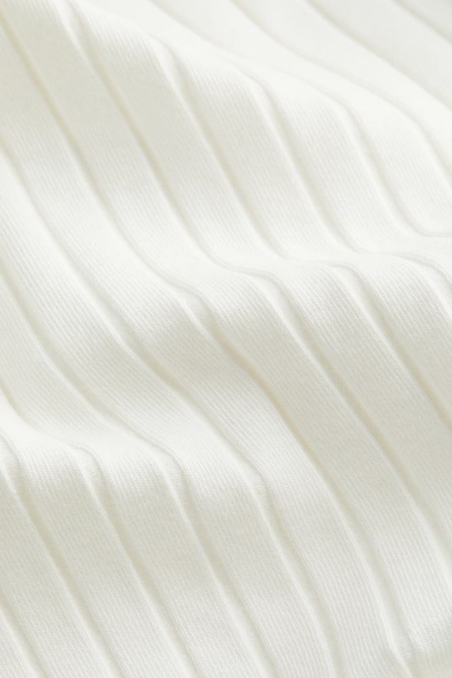 One-shoulder top - White/White/Striped - 4