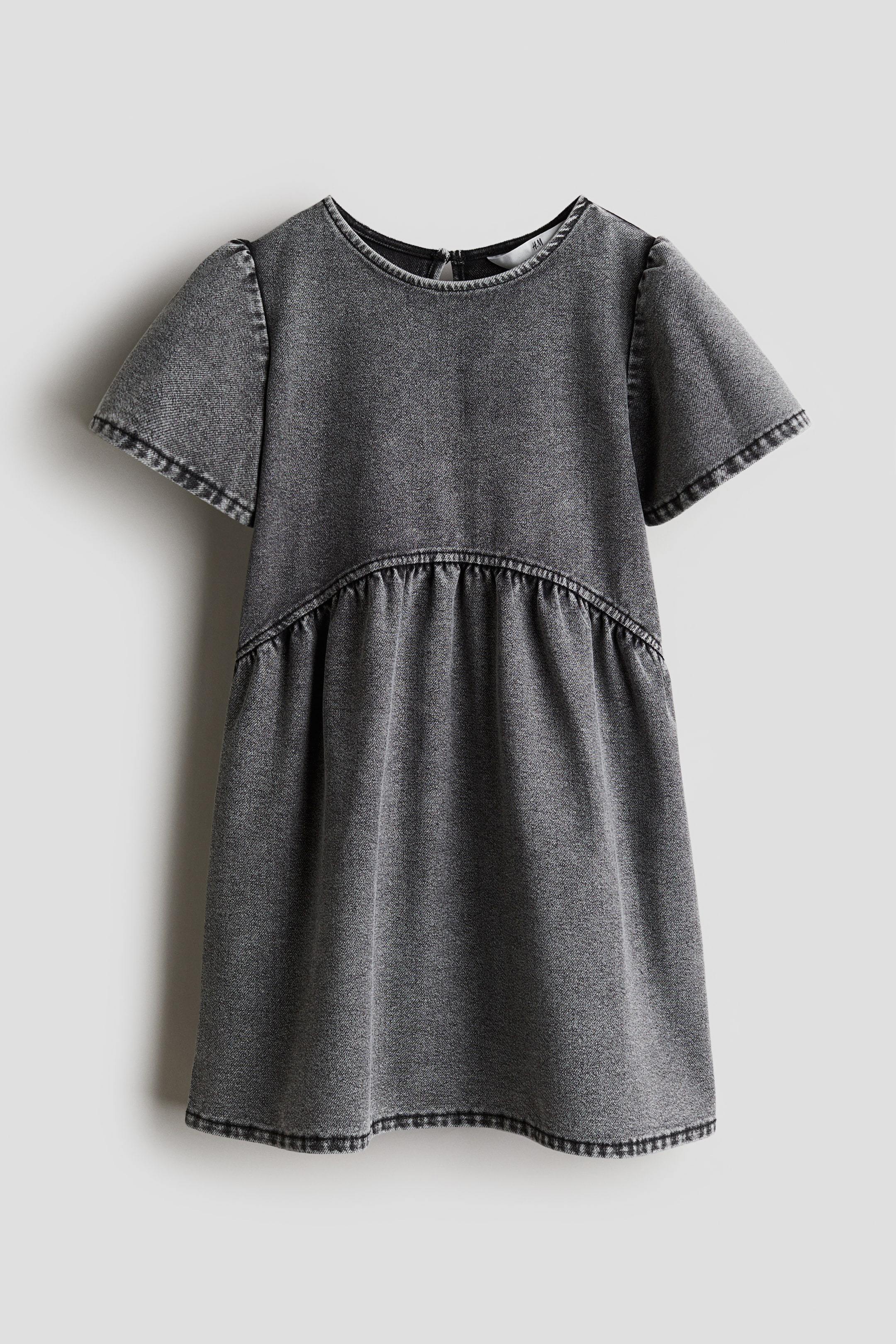 Denim-Look Jersey Dress