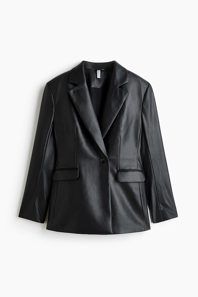 Enkeltradet blazer - Sort - 1