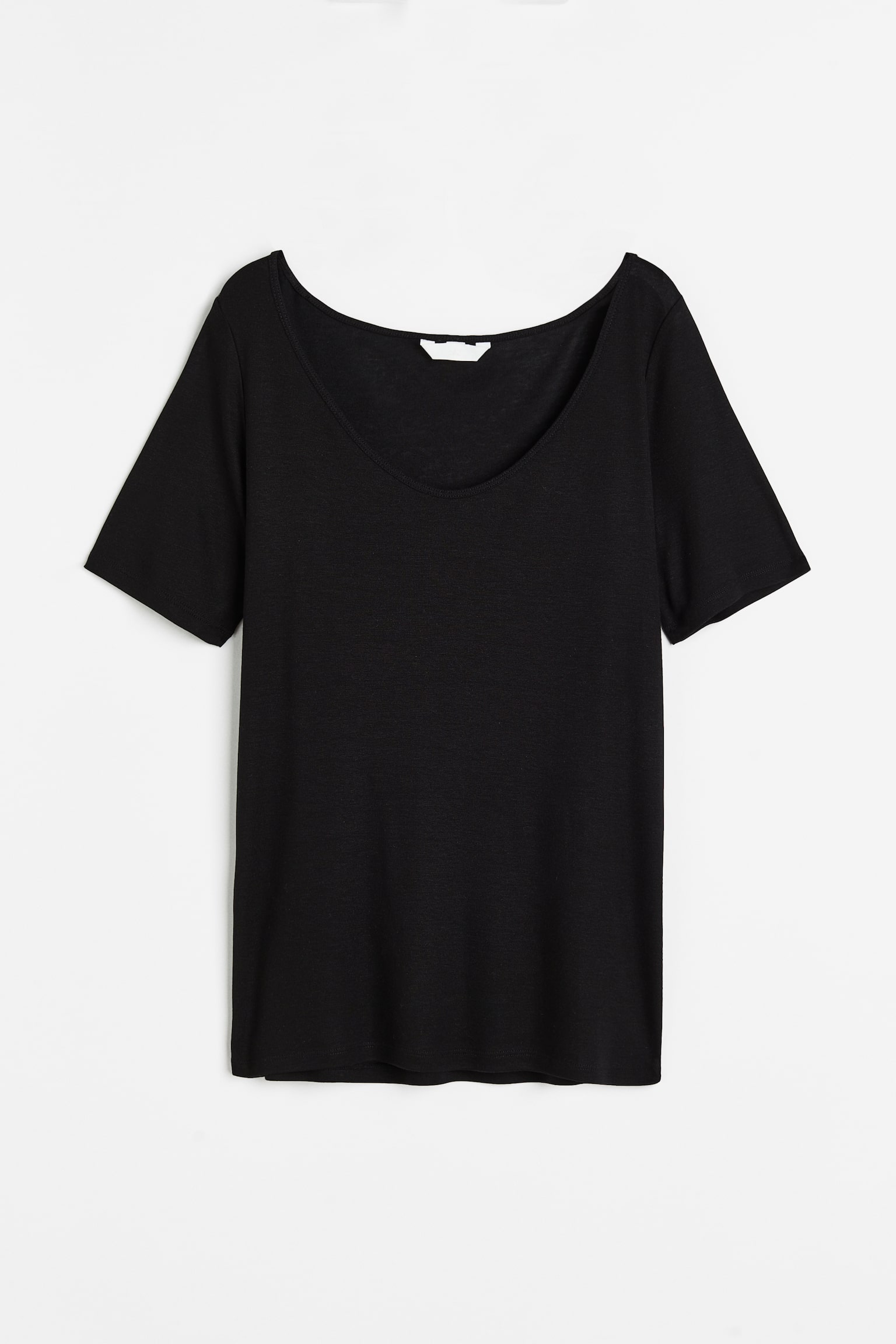 Lyocell T-shirt - Black/White/Old rose - 1