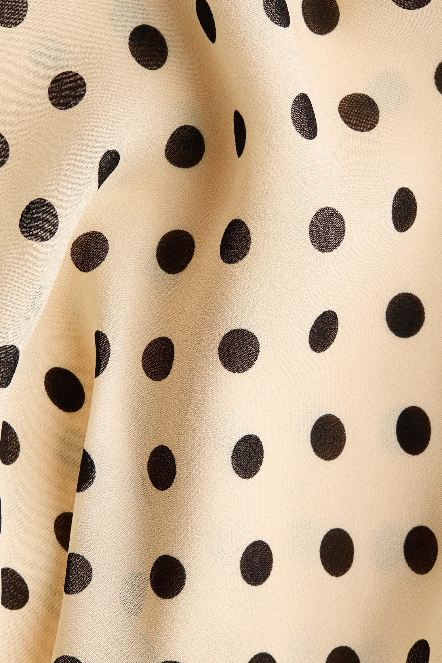 Viscose skirt - Light beige/Polka dot - 5