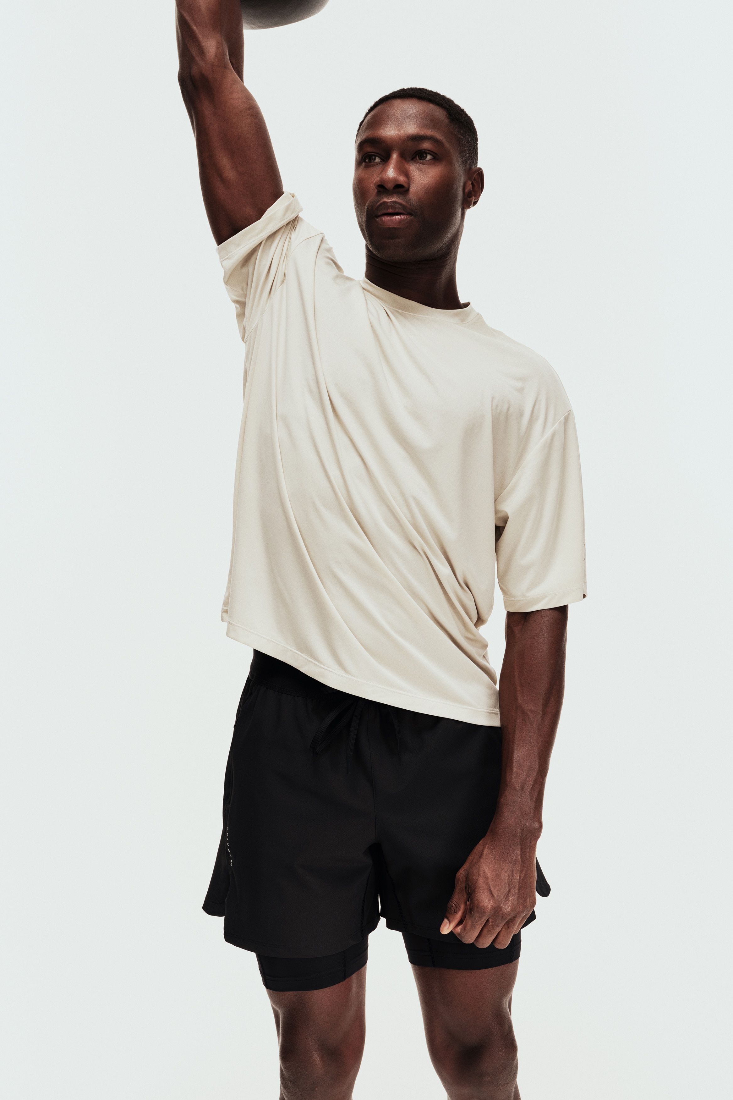 メンズ 2in1 ランニングショートパンツ | ダブルレイヤー & ジム | H&M JP