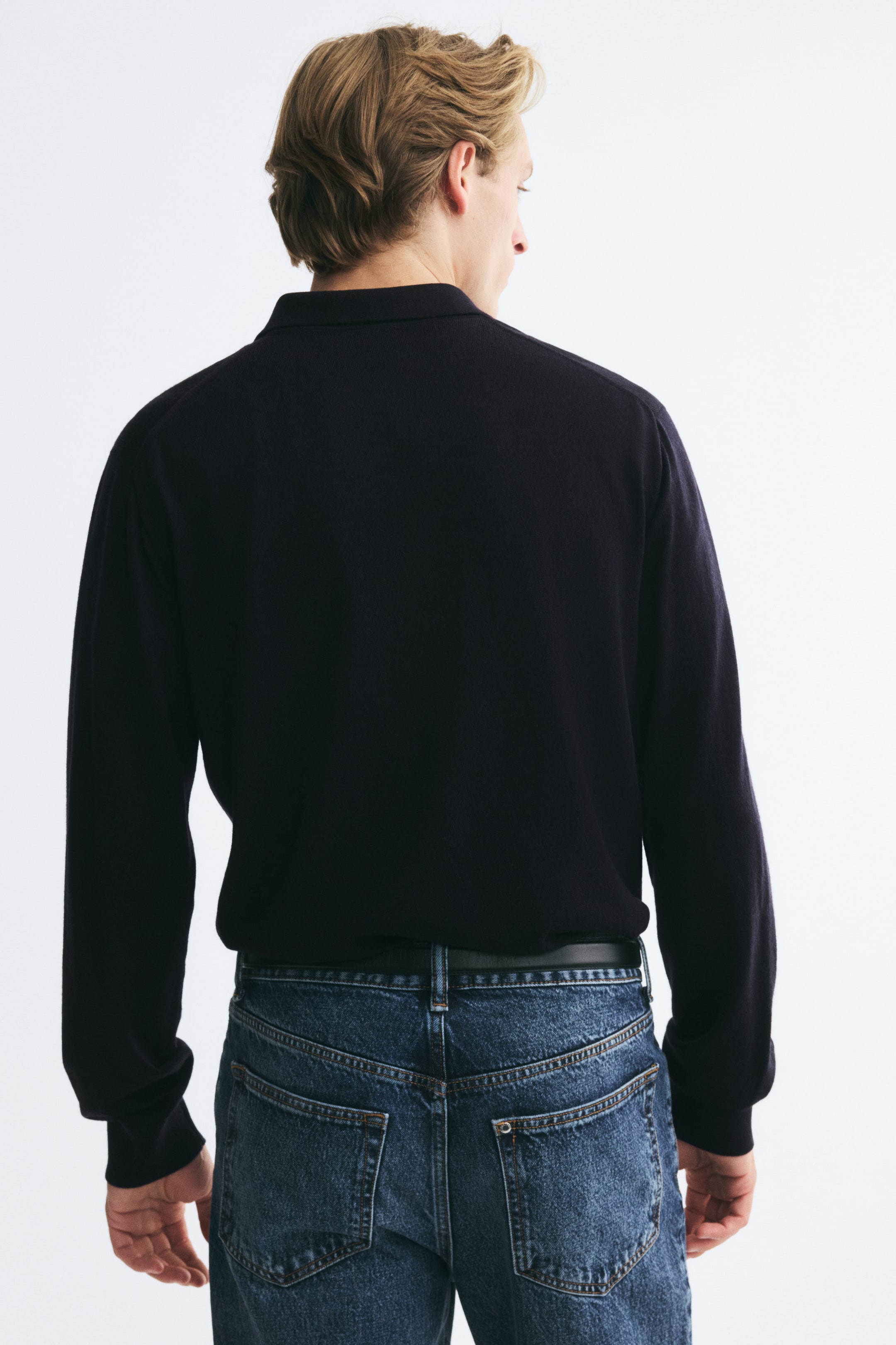 Regular-Fit Merino Wool Polo Shirt