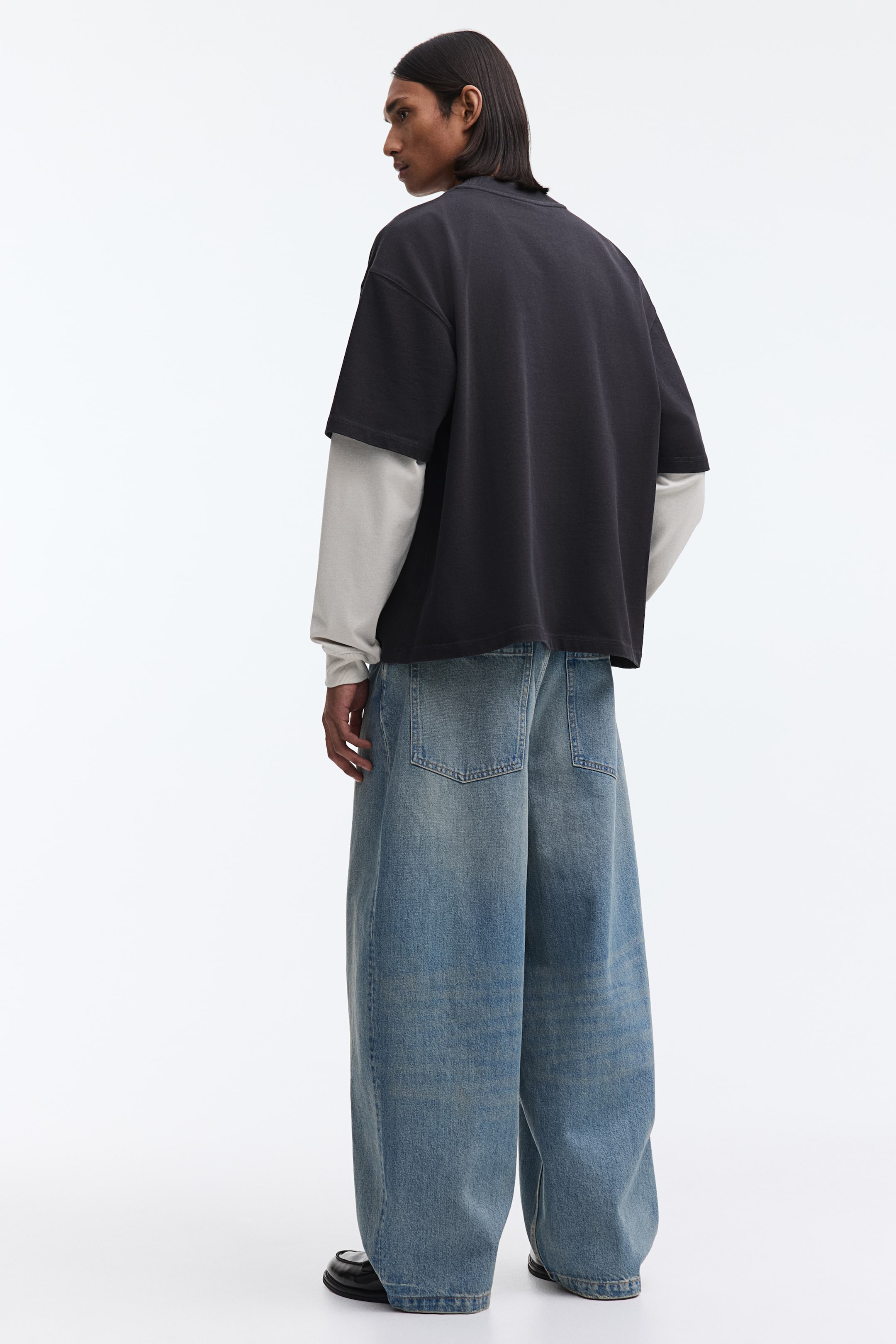Oversized Layered Cotton Shirt