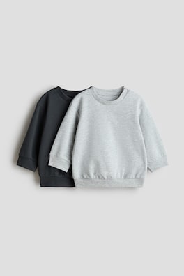 2-pack sweatshirt i bomull
