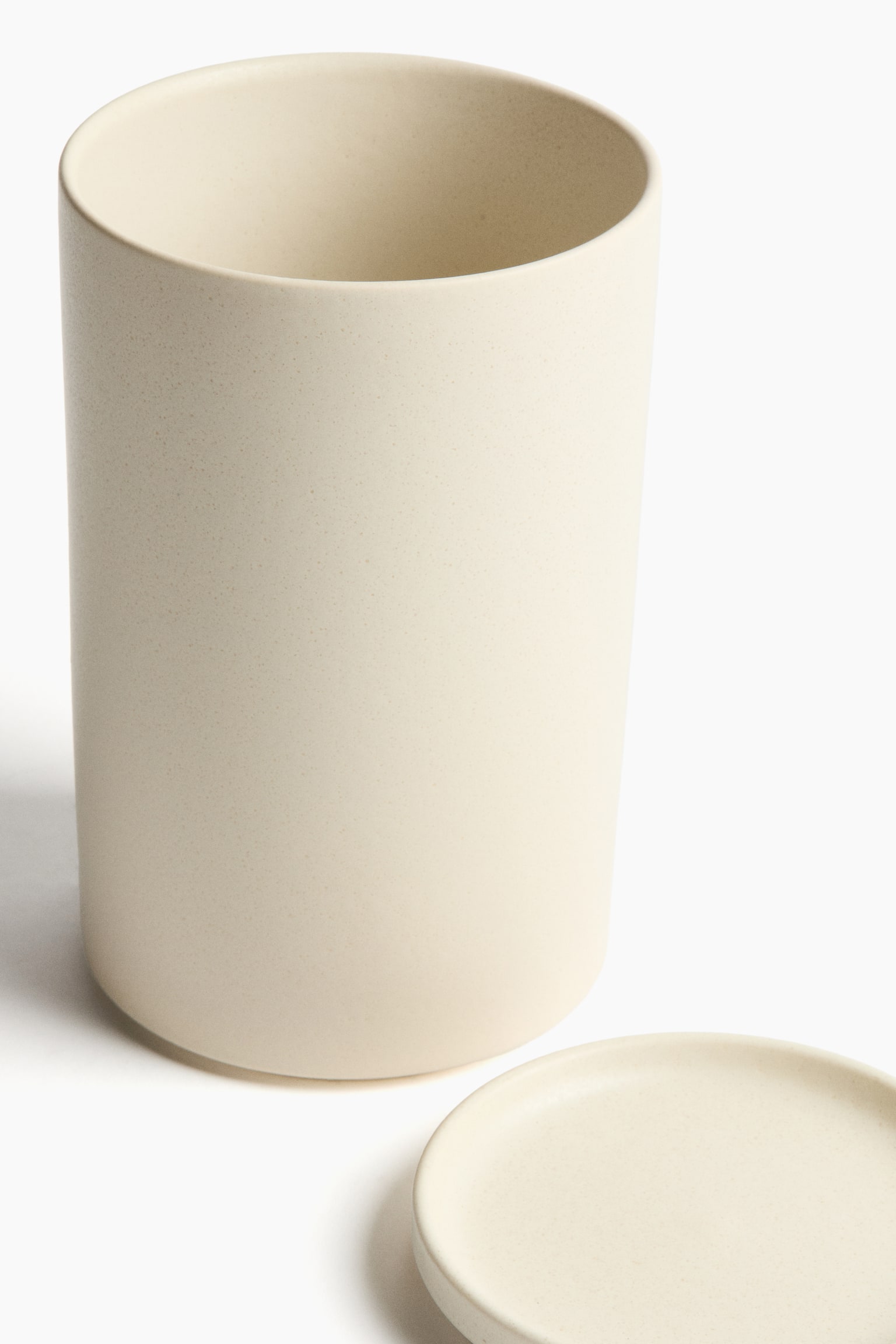 צנצנת עם זיגוג ריאקטיבי - בז' בהיר - 4