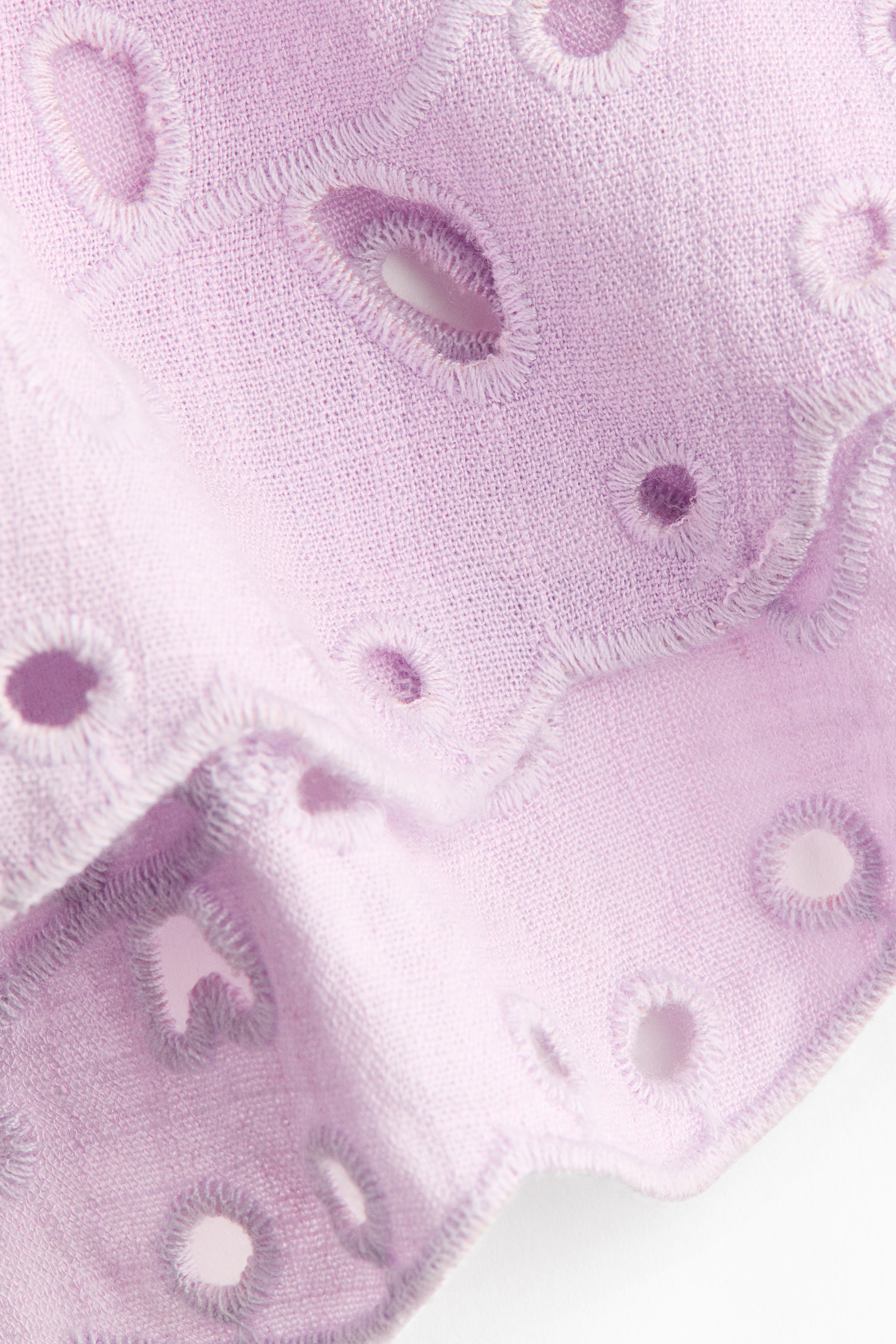 Shorts with Eyelet Embroidery