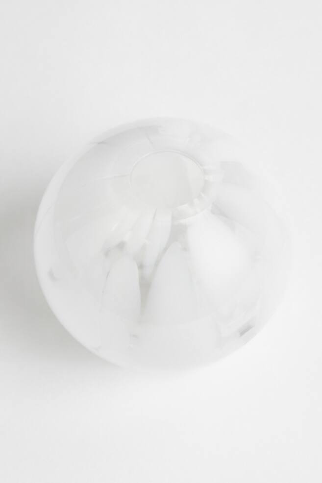 Minivase med mønster - Klart glas/Hvid/Klart glas/Hvid - 2