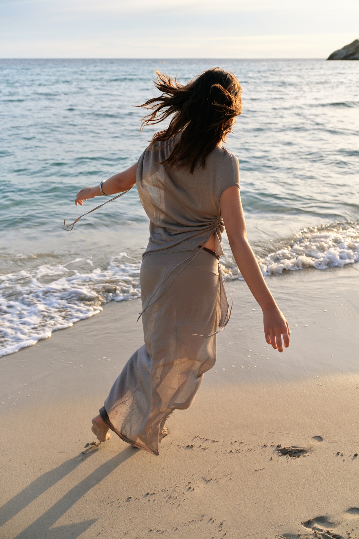 Asymmetric Knit Skirt - image 2
