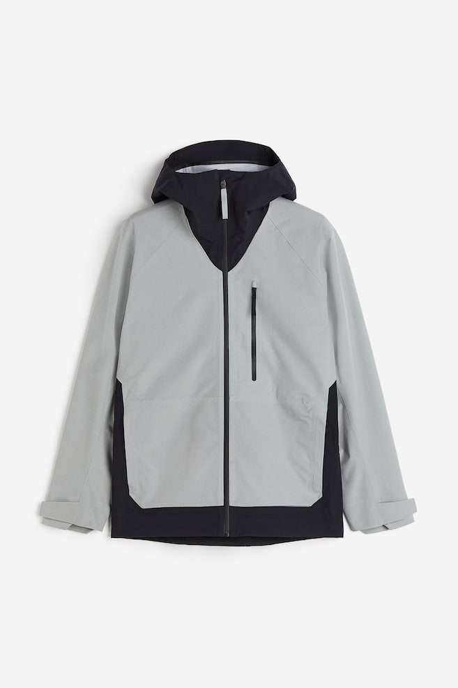 StormMove™ 3-layer shell jacket - Light grey/Block-coloured/Black/Turquoise - 1