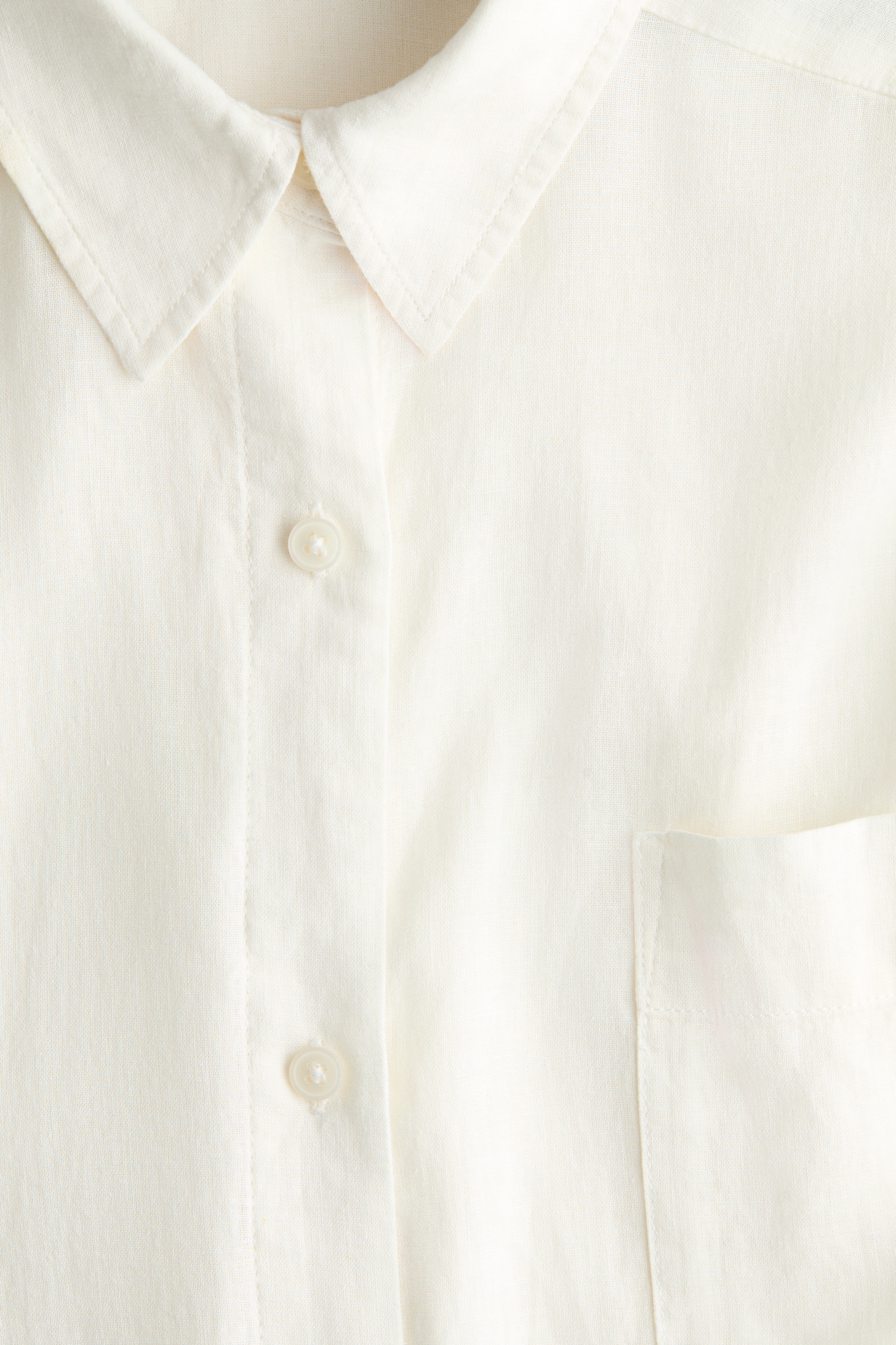 Linen-Blend Shirt Dress thumbnail 7