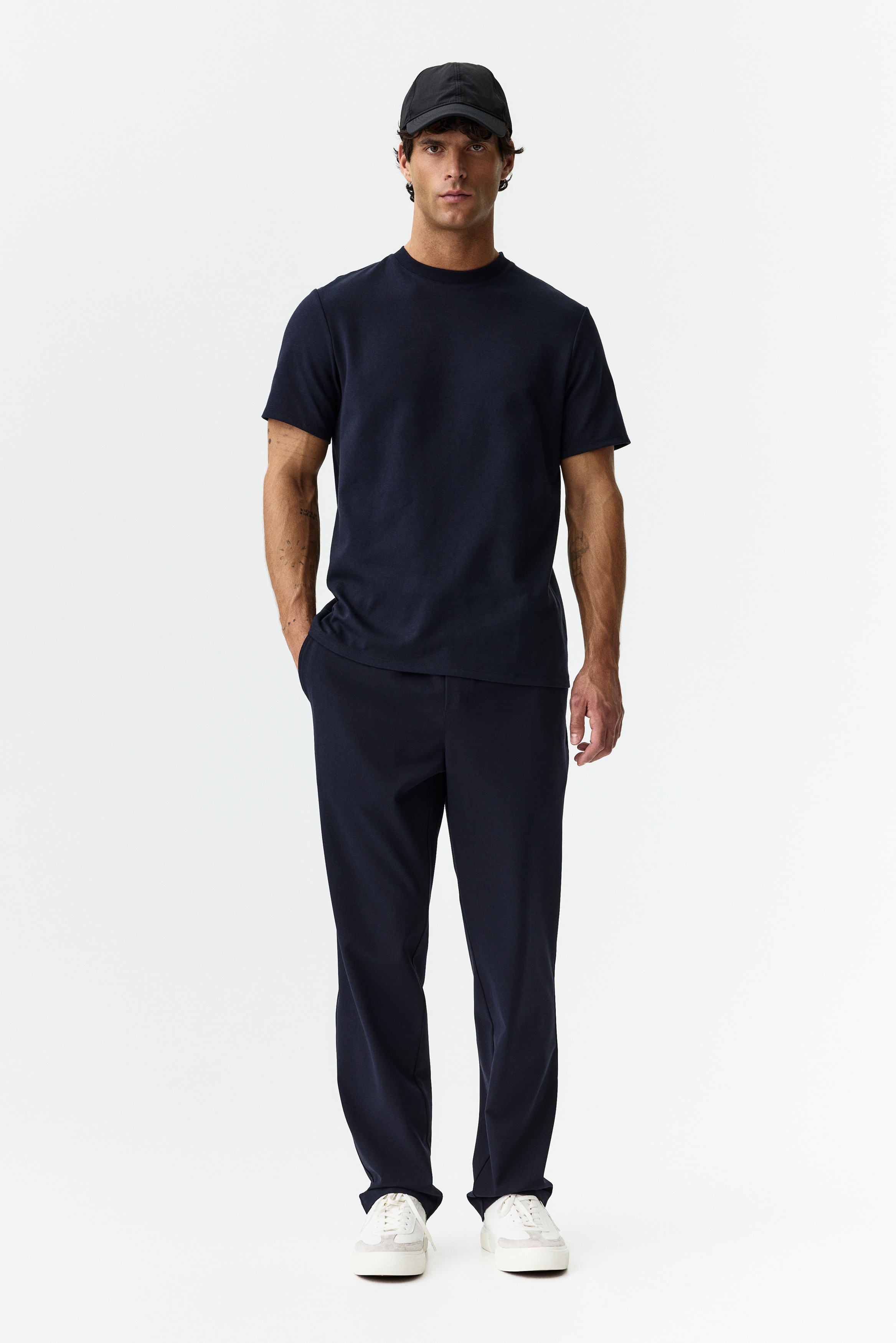 H & M - Cooling Regular Fit Tシャツ - ブルー