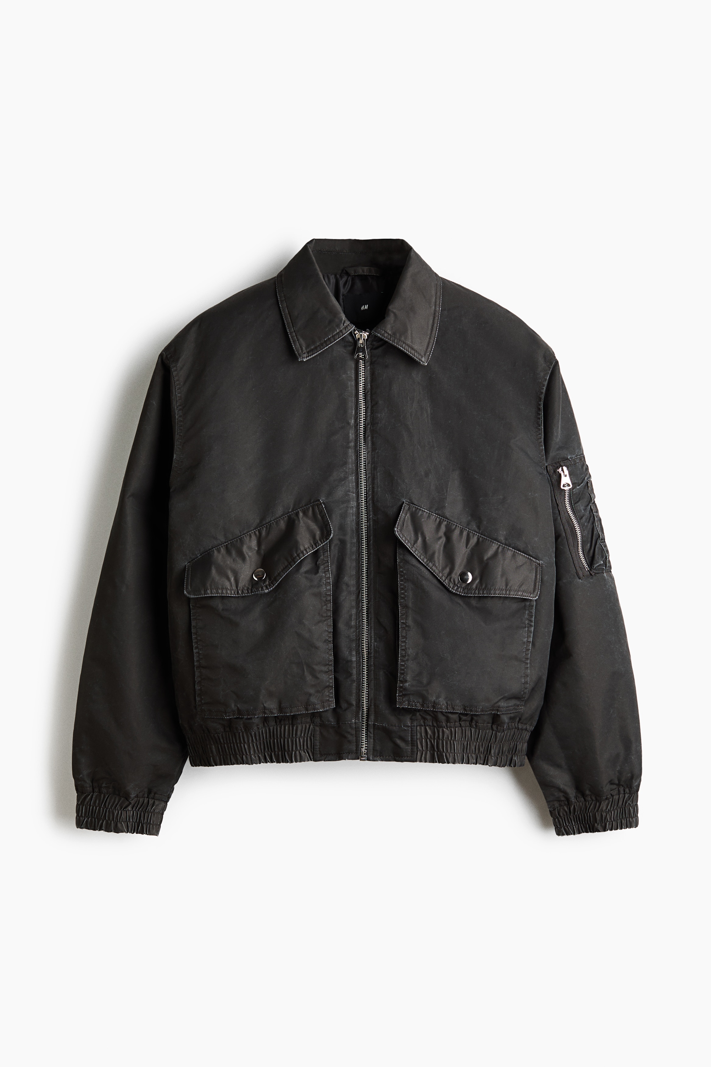 Vadderad bomberjacka - Svart