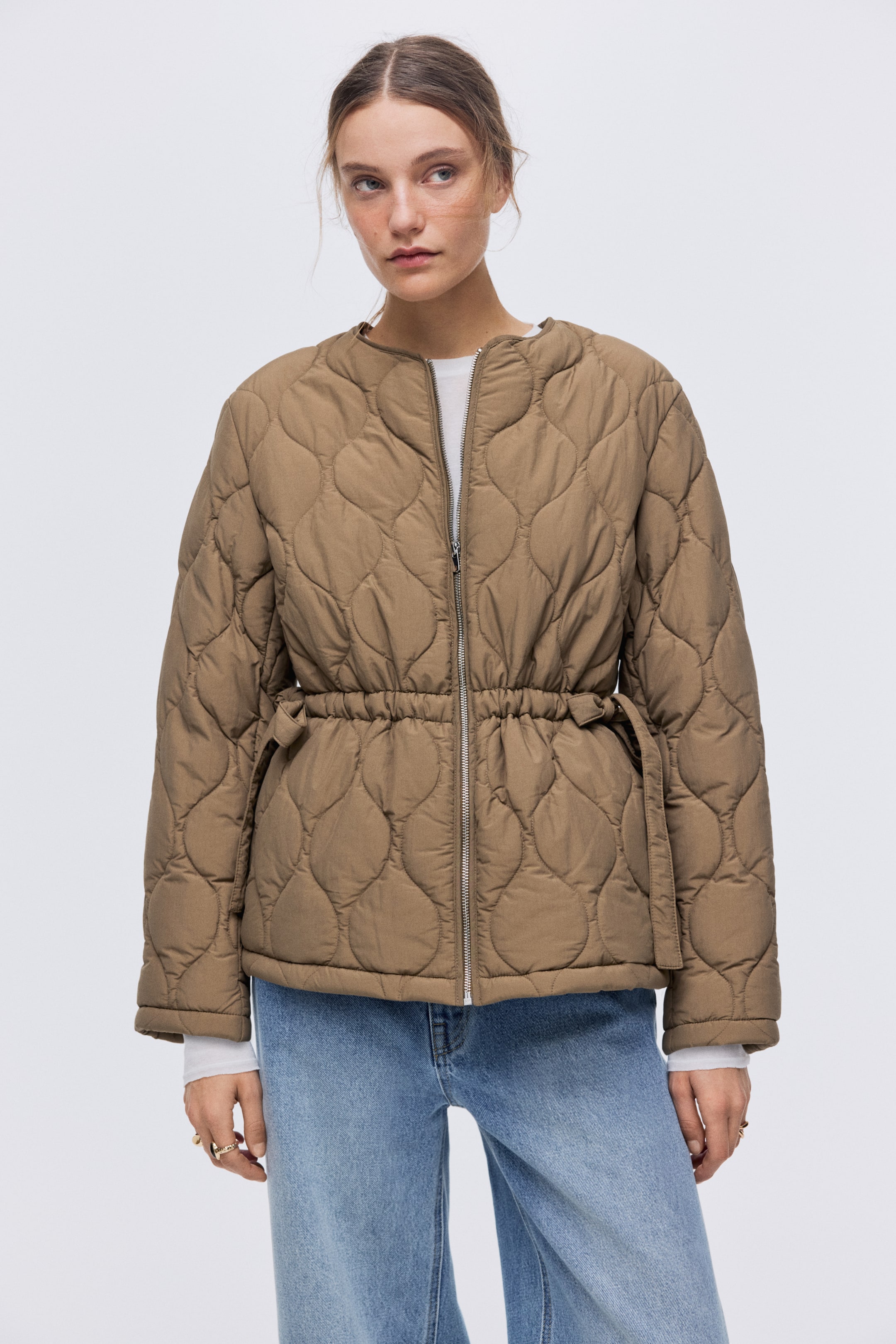 View larger image: THERMOLITE® Quilted jacket - Mole - Ladies | H&M GB 3